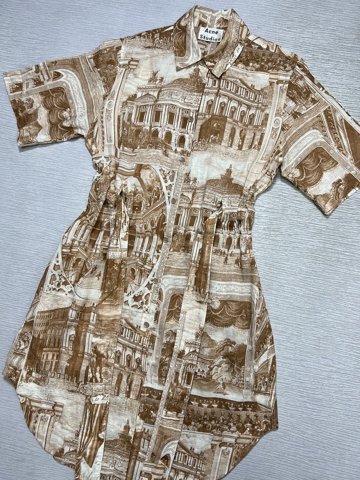 Acne Studios Acne Studios - S/S 2019 - Della Theatre Linen Dress Size XS / US 0-2 / IT 36-38 - 3 Thumbnail