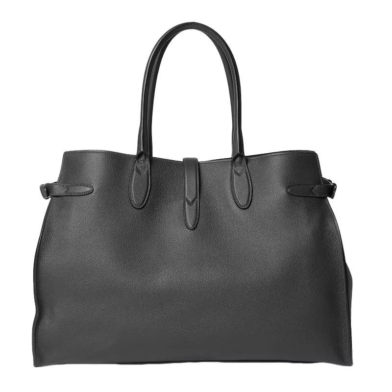 Gucci GUCCI $7600 Grey Leather Hook Lrg Tote New Auth Size ONE SIZE - 4 Thumbnail