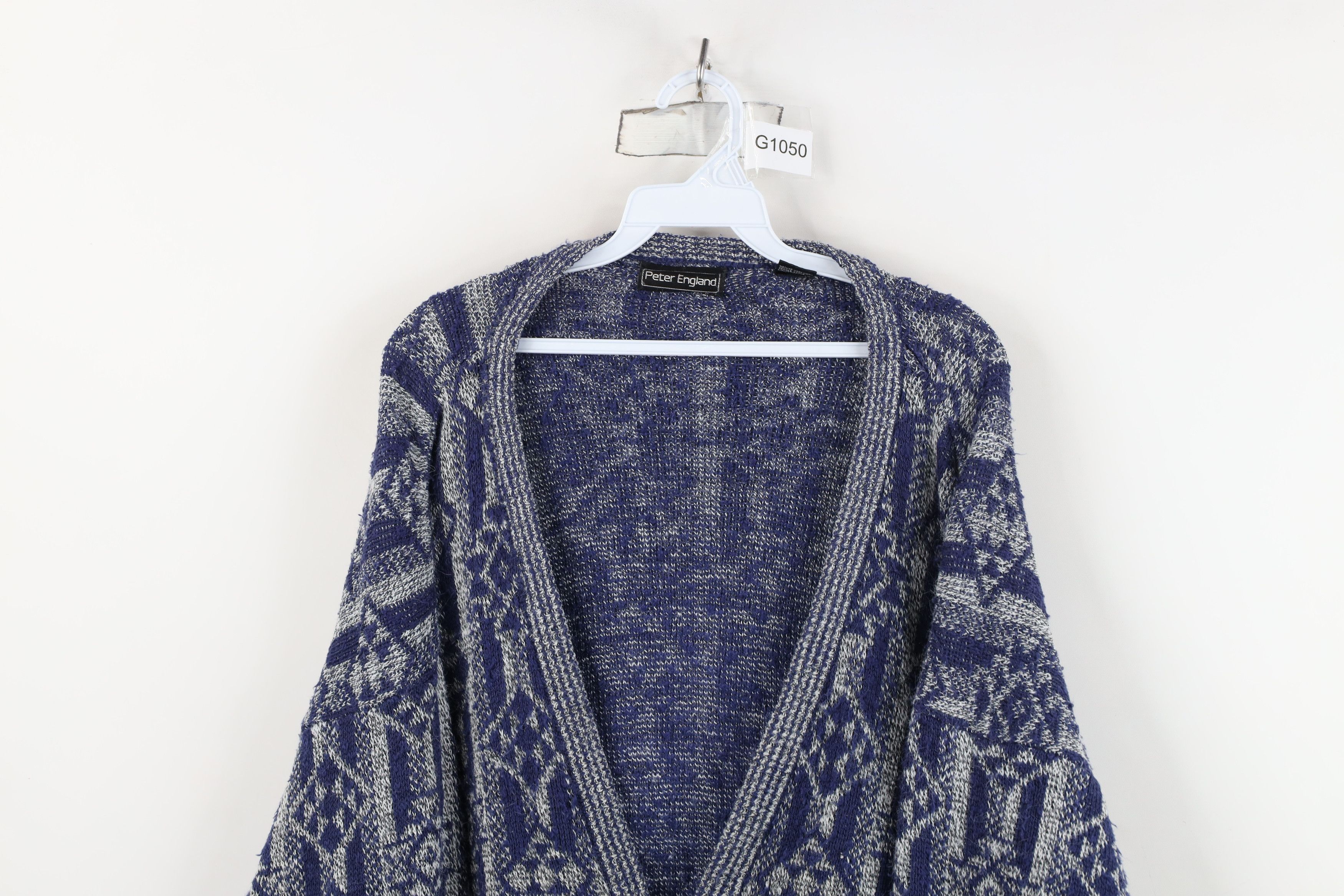 Vintage Vintage 90s Coogi Style Ed Bassmaster Knit Cardigan Sweater Size US M / EU 48-50 / 2 - 2 Thumbnail