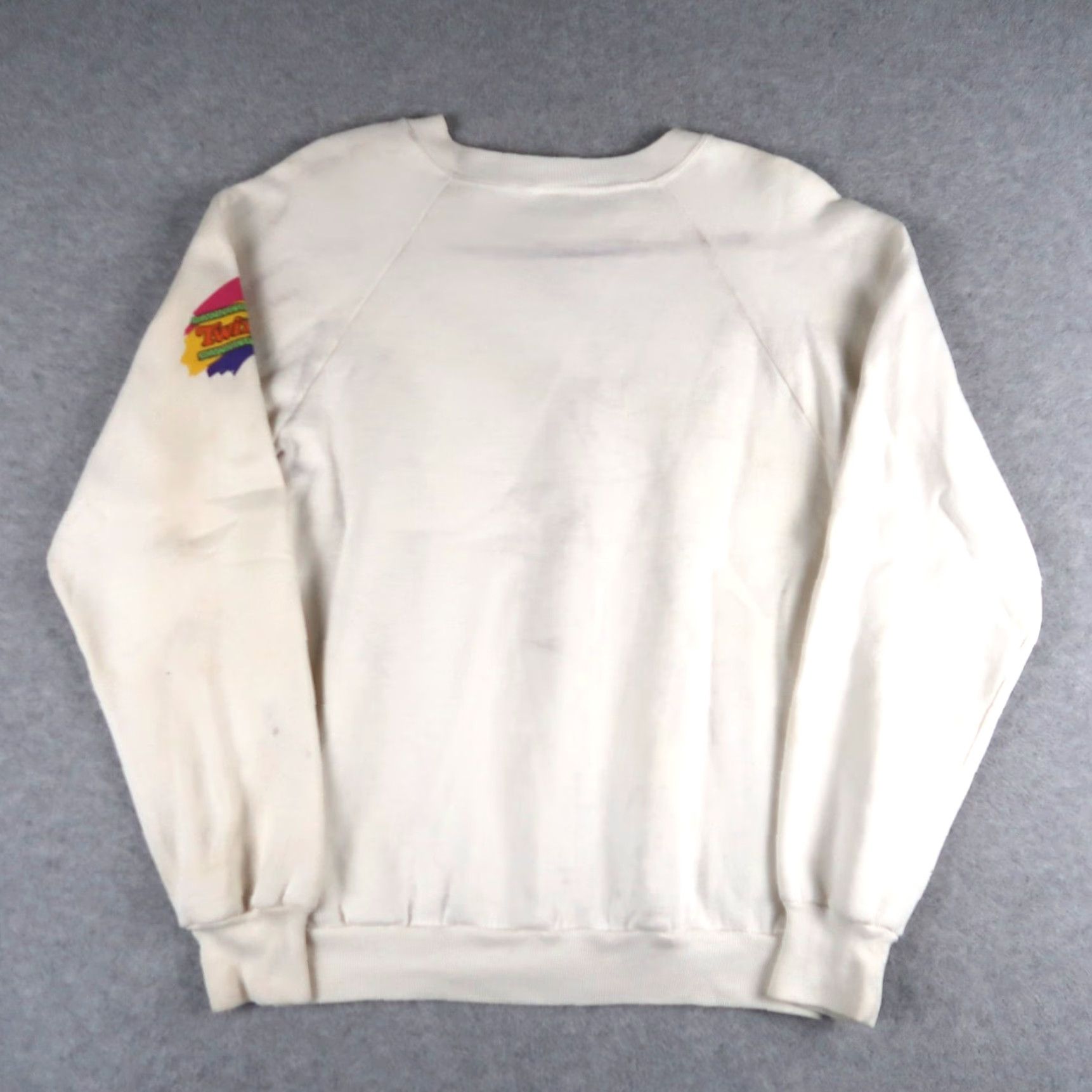 Jerzees VINTAGE Disney Goofy Twix Sweatshirt Mens M White 80s Graphic Print Crew Neck Pullover USA Made Jerzees Size US M / EU 48-50 / 2 - 2 Thumbnail
