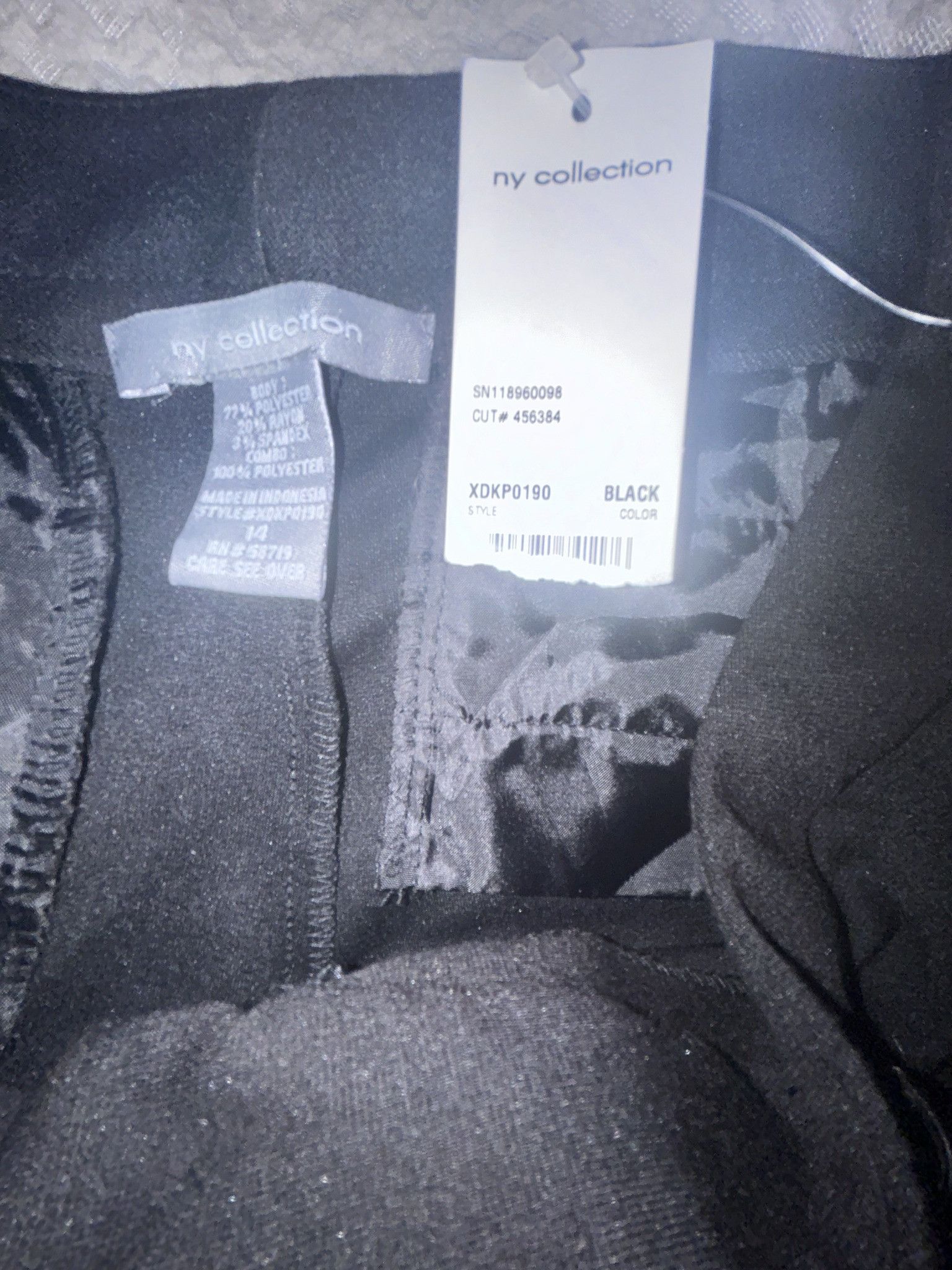 Other NY Collection short length black 14 casual pants for women Size 36" / US 14 / IT 50 - 3 Thumbnail