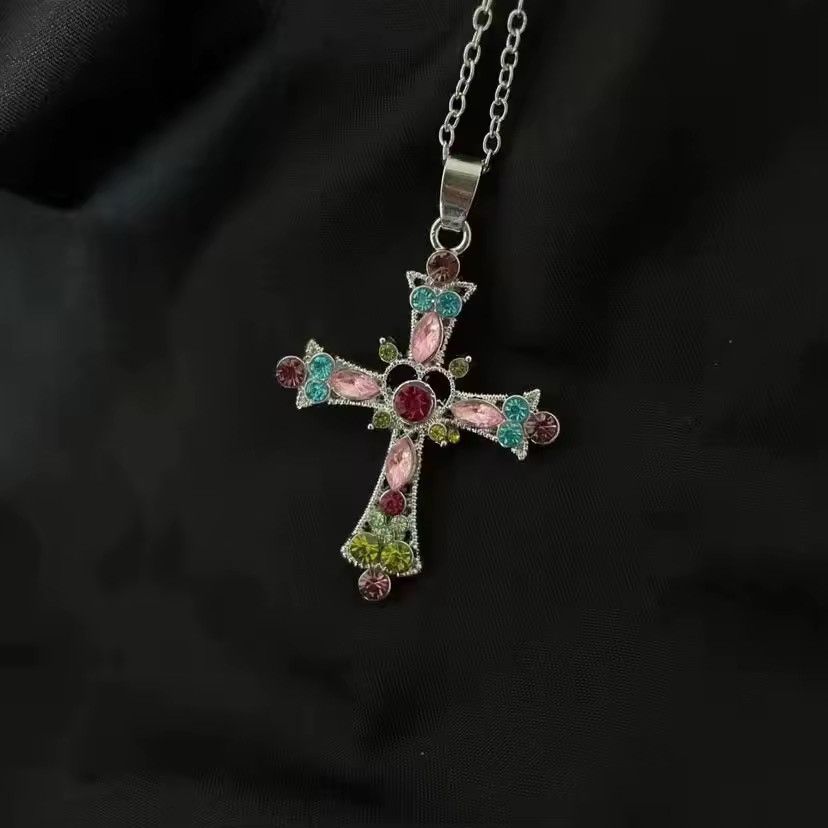 Jewelry Multi Gothic Streetwear Punk Cross Necklace Size ONE SIZE - 1 Thumbnail