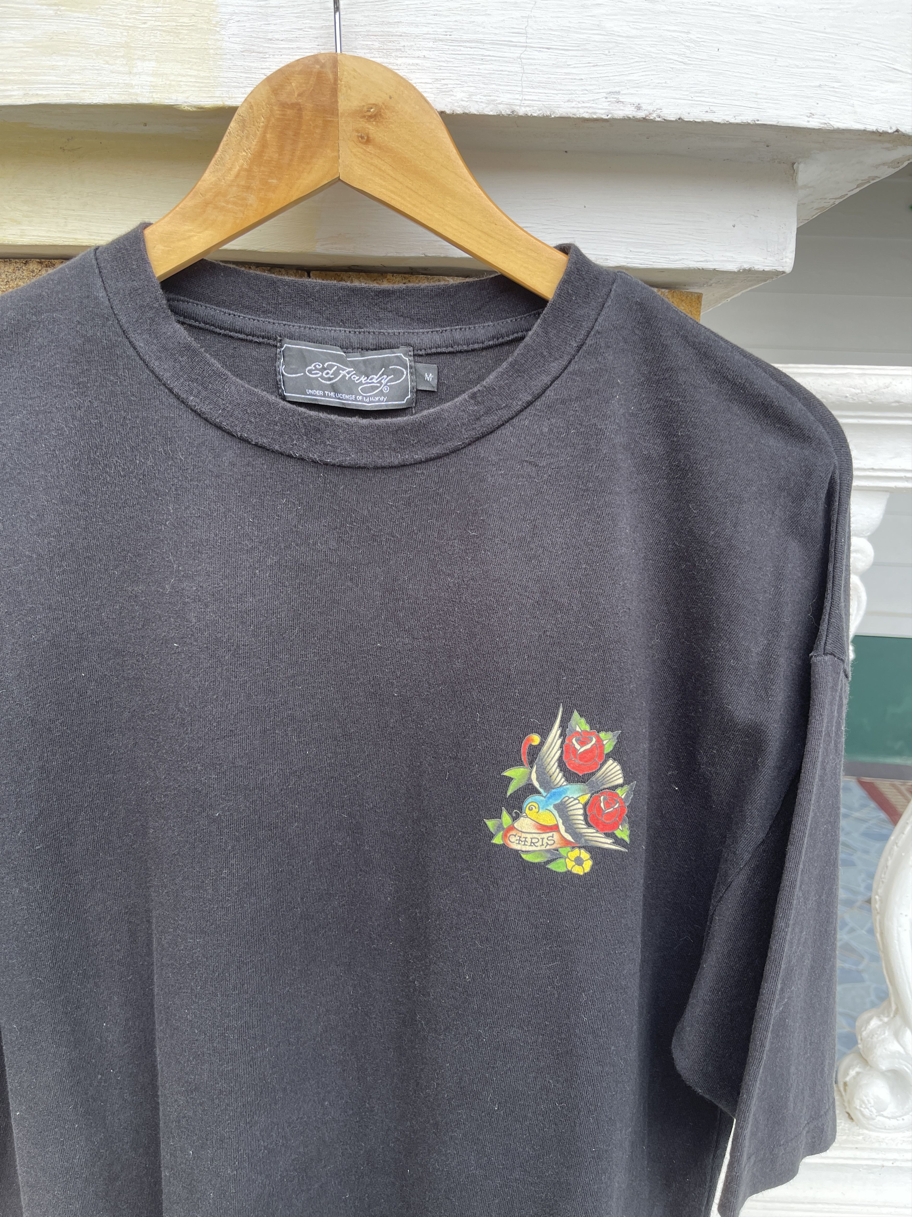 Ed Hardy Last Drop🔥Rare🔥Vintage Ed-Hardy Black T-Shirt Size US M / EU 48-50 / 2 - 3 Thumbnail