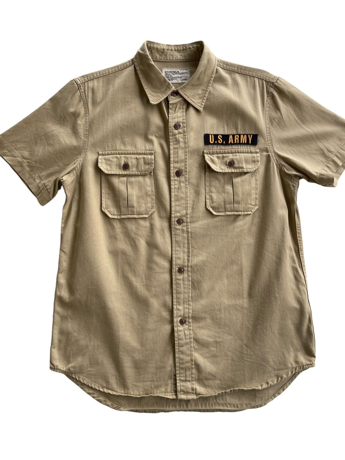 Alpha Industries Vintage Alpha Knoxville Tennesse Embroidery Logo Shirt Size US L / EU 52-54 / 3 - 1 Thumbnail