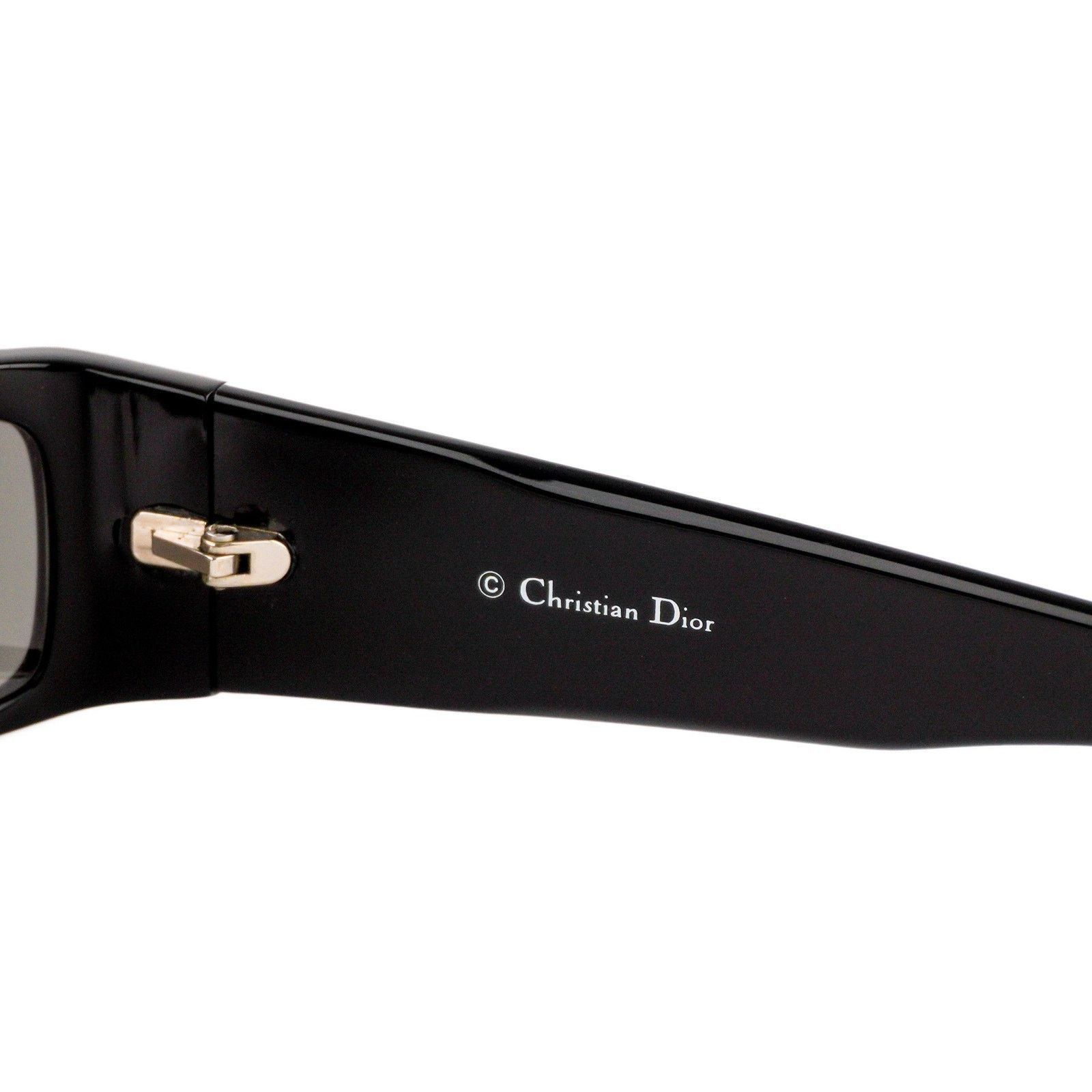 Dior Vintage Dior D’Trick 2 Rectangular Black Logo Sunglasses Size ONE SIZE - 4 Thumbnail