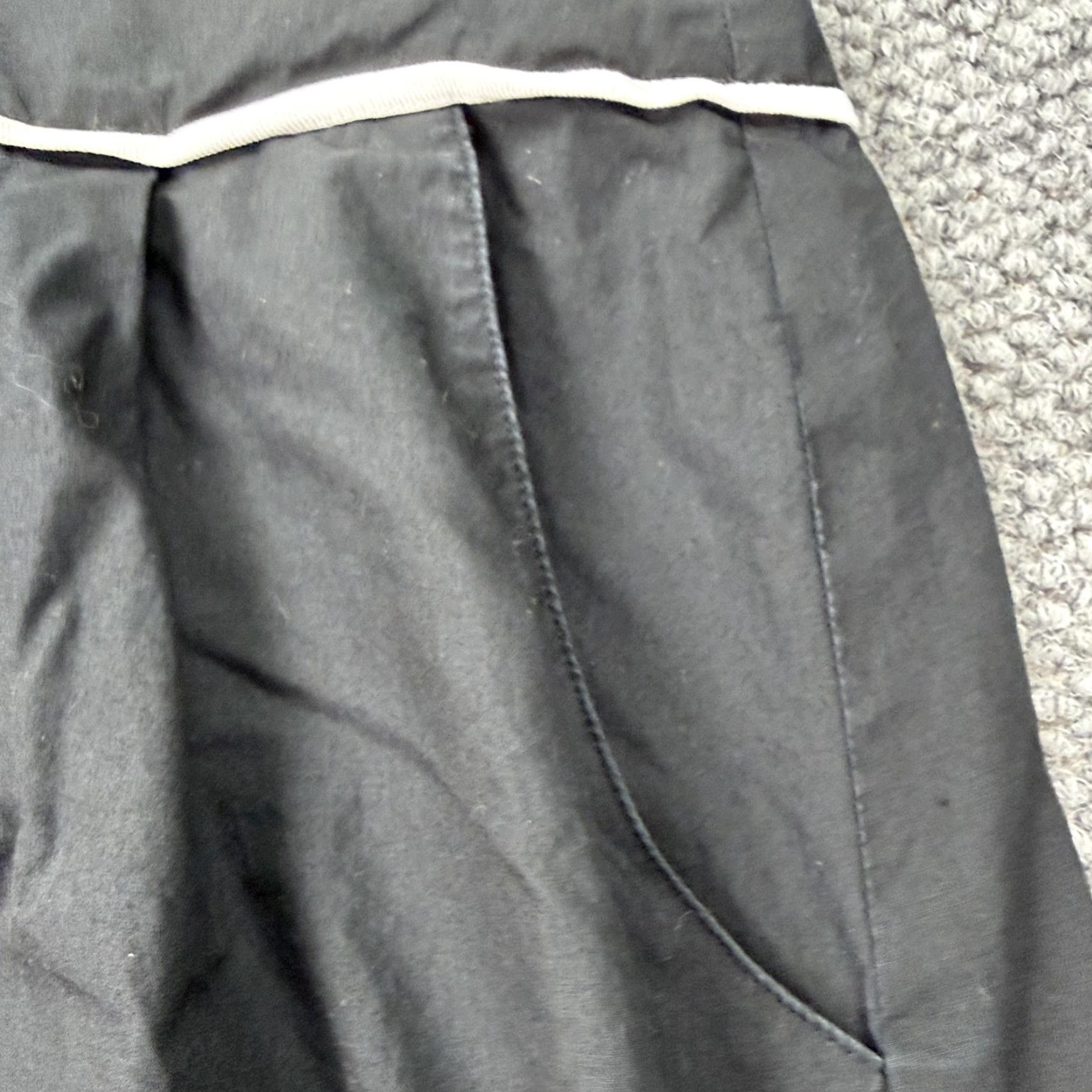 Talbots Talbots Skirt Women 12 A-Line Knee Length Black Cotton Lined Pockets Zip Size 34" / US 12 / IT 48 - 2 Thumbnail