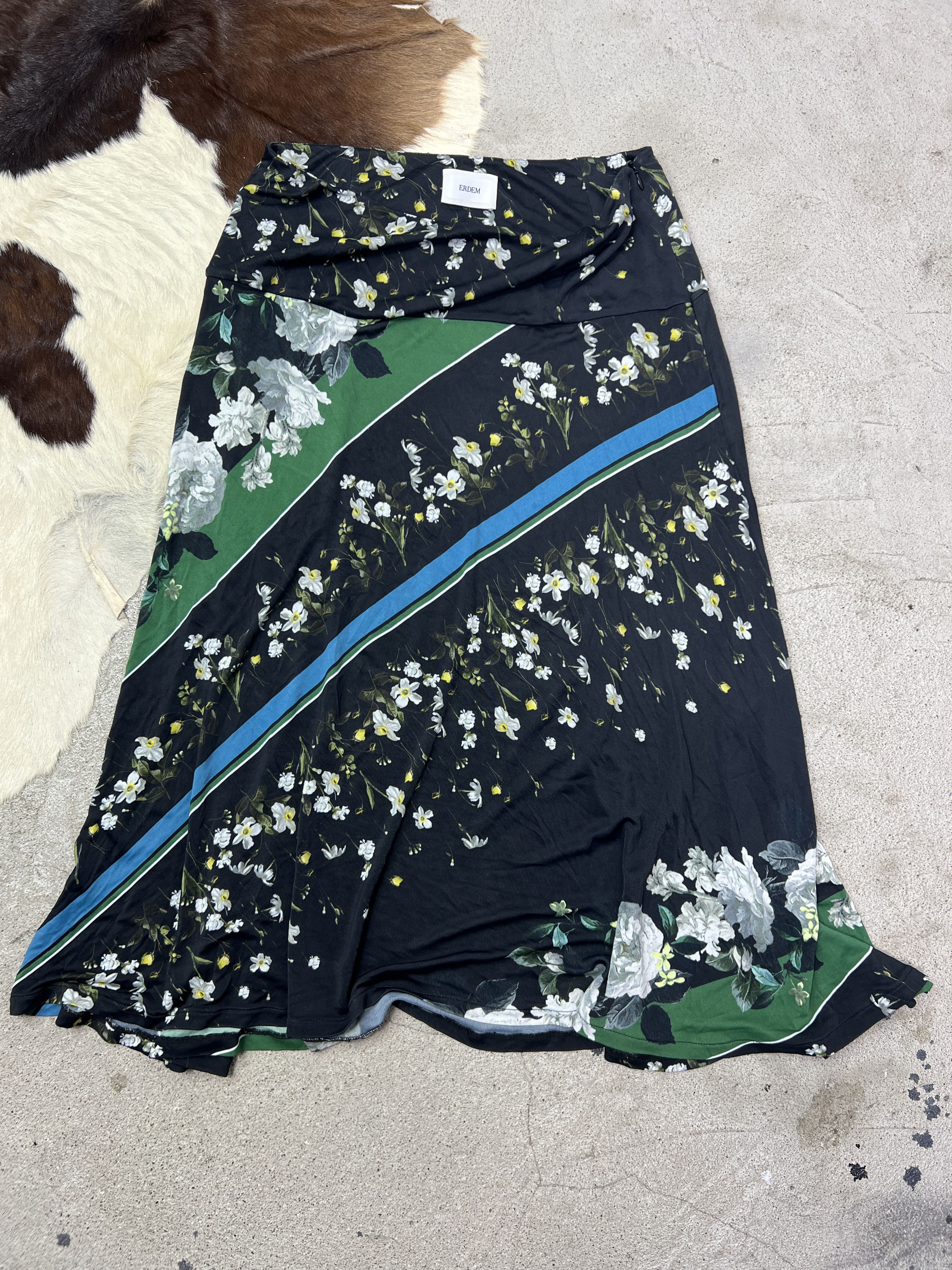 Erdem Vintage Casual Preppy Floral Boho Maxi Skirt 00s Size 27" / US 4 / IT 40 - 2 Thumbnail