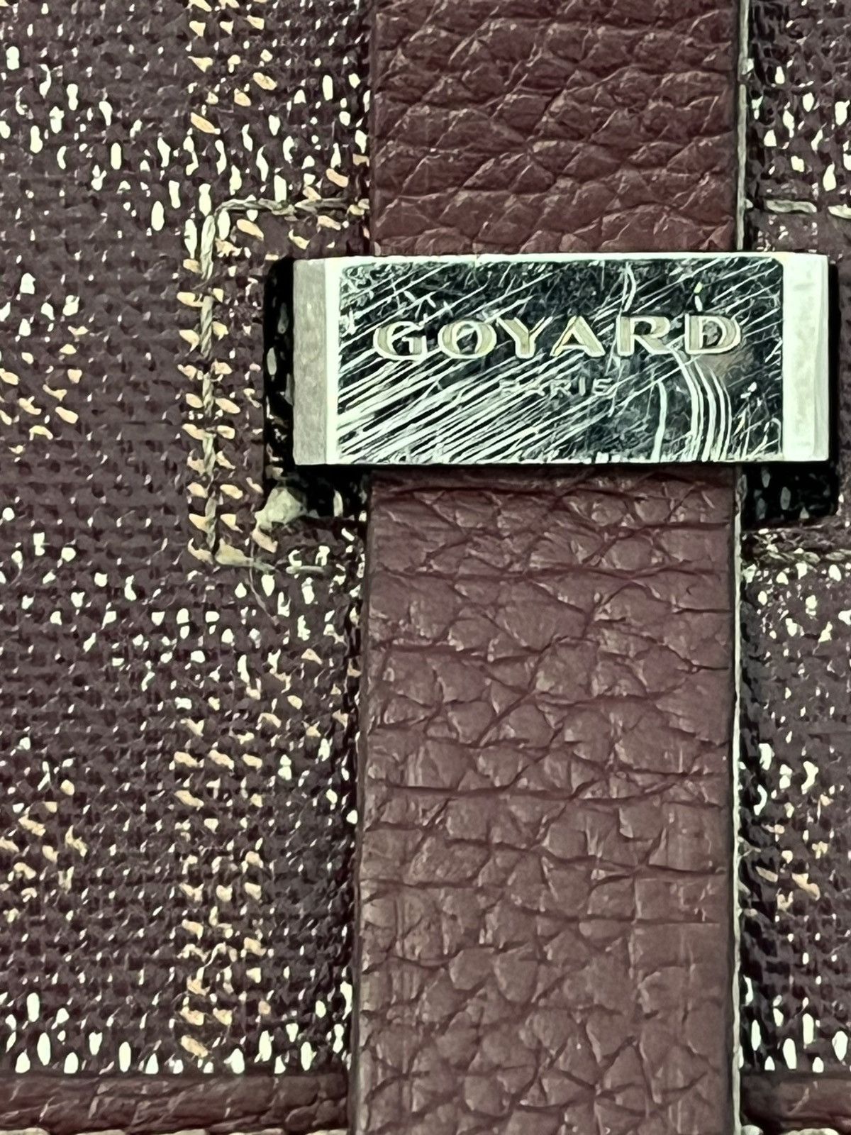 Goyard GOYARD BELVEDERE MESSENGER PM BAG BURGUNDY CANVAS Size ONE SIZE - 5 Thumbnail