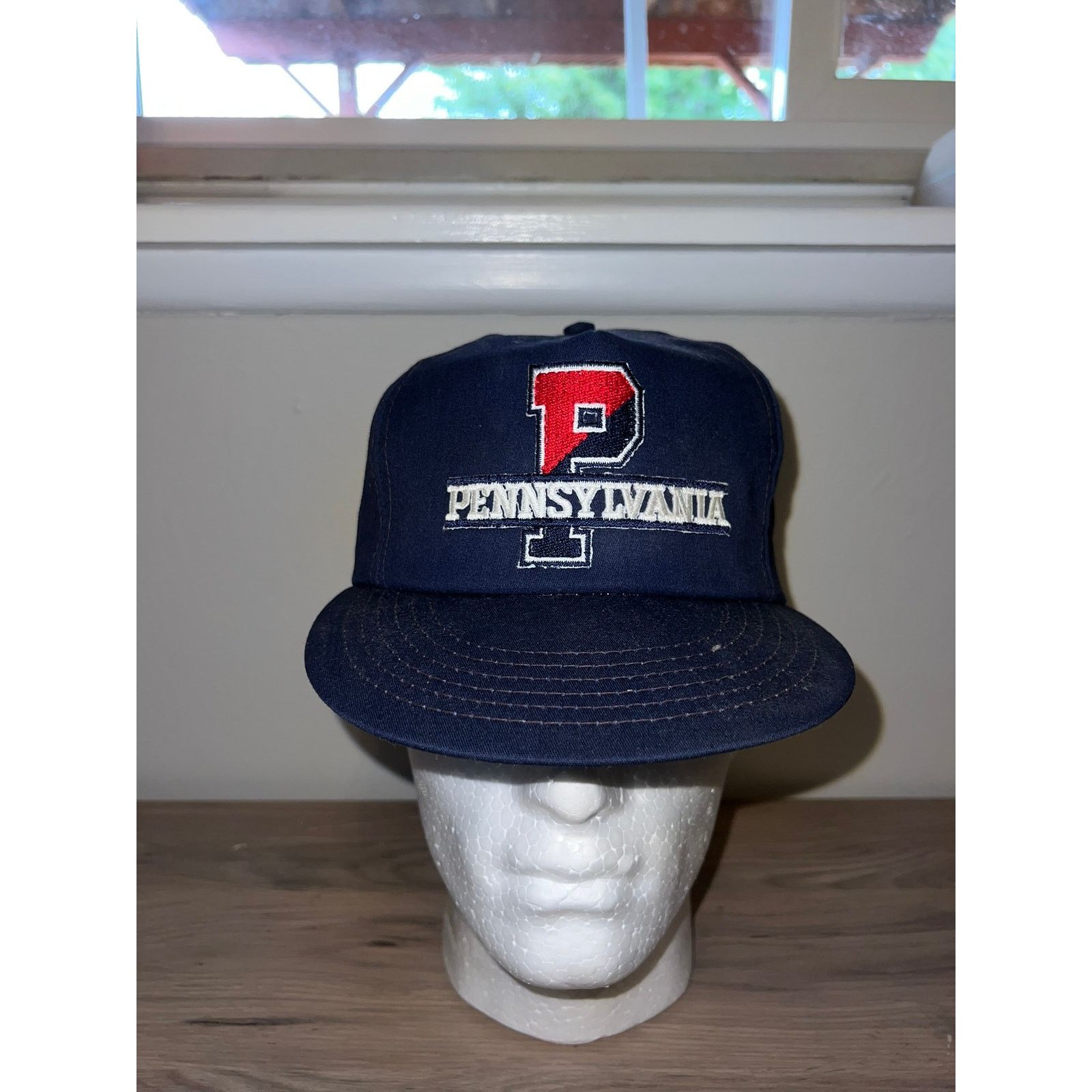Vintage 1970s 80s PA Pennsylvania Blue Hat Headwear Union Snapback Size ONE SIZE - 1 Thumbnail