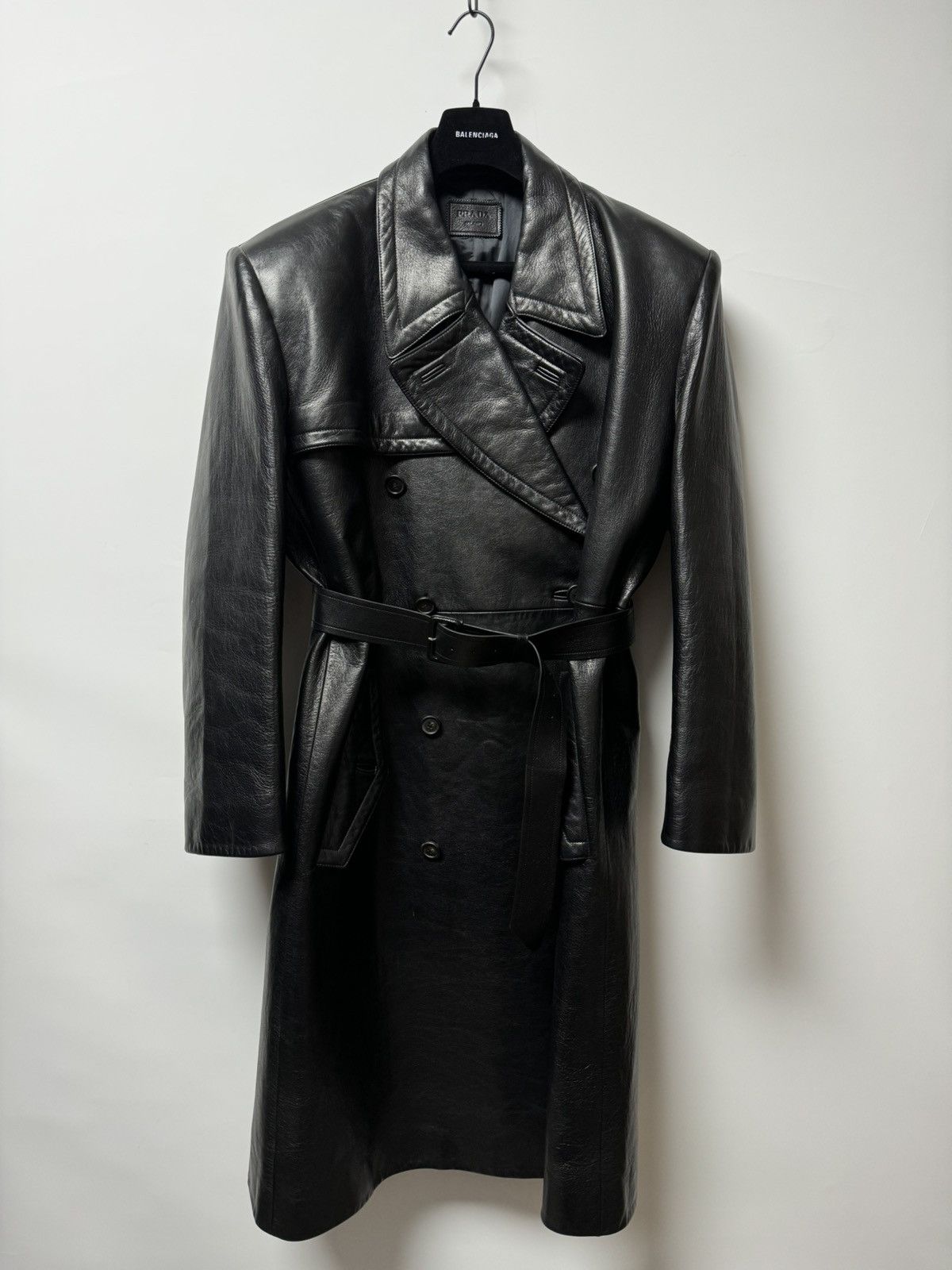 Prada Prada22FW leather coat Grailed
