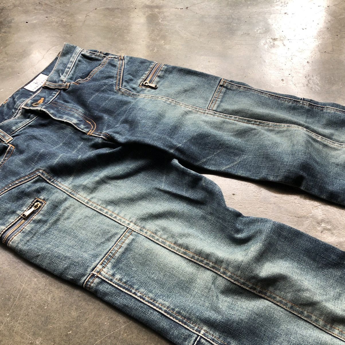 If Six Was Nine × Le Grande Bleu (L.G.B.) × Tornado Mart Kumikyoku Jeans Mudwash Flare Pants 🍒 Size US 30 / EU 46 - 3 Thumbnail