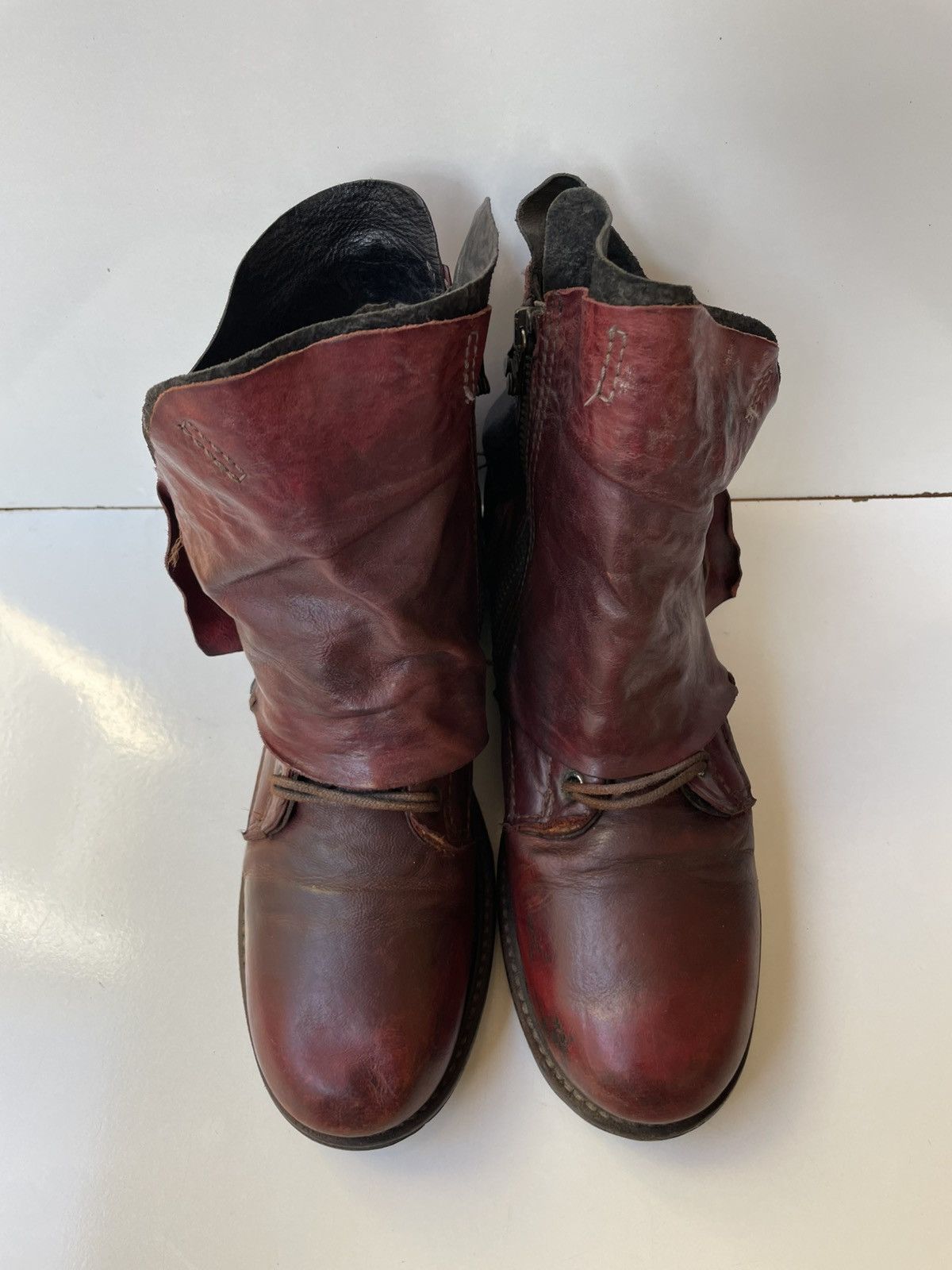 A.S.98 A.S.98 Leather Boho Biker Women's Boots EUR 37 | US 6.5 -7 Size US 7 / IT 37 - 13 Thumbnail