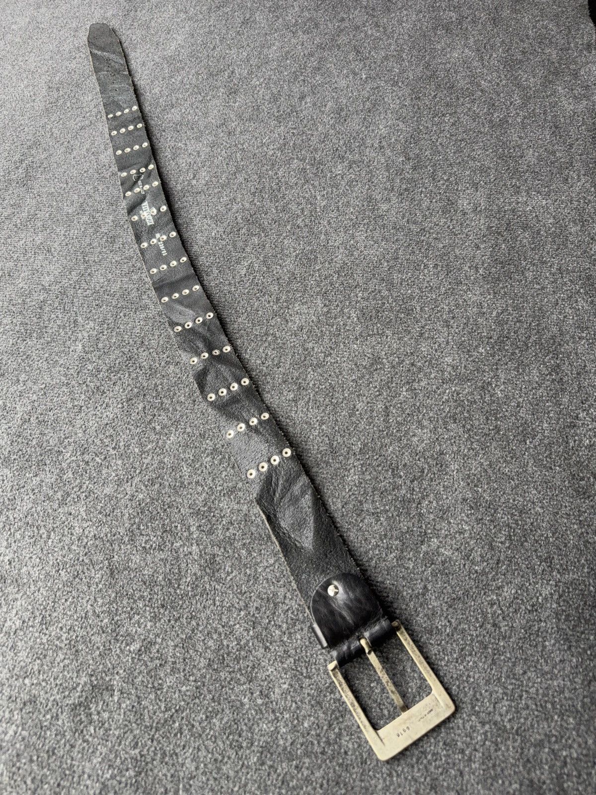 Japanese Brand Vintage Avant Garde Studded Leather Belt Punk Grunge Y2K Size ONE SIZE - 10 Thumbnail