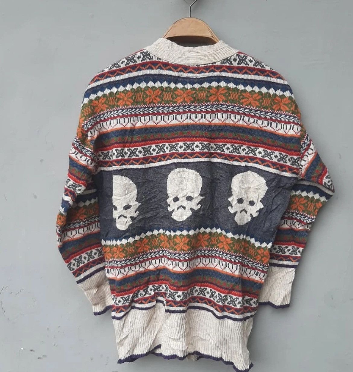 Japanese Brand 2000s Archival Tough Jeans Smith Knitwear Cardigan Size US L / EU 52-54 / 3 - 3 Thumbnail