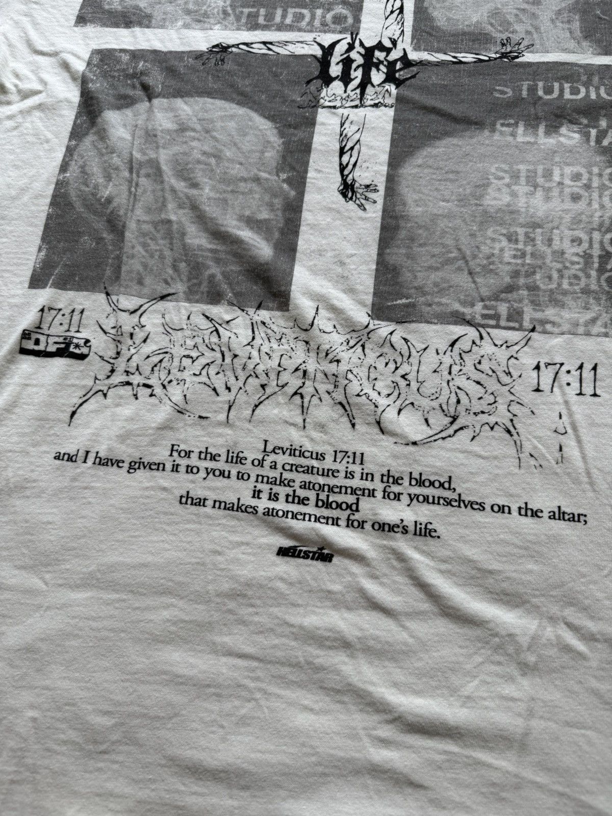 HELLSTAR Hellstar Blood Scan Tee Shirt White Size US M / EU 48-50 / 2 - 10 Thumbnail