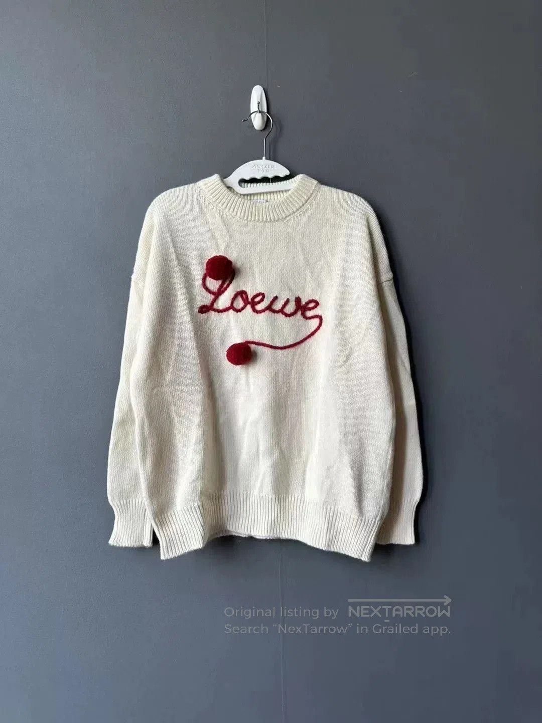 Loewe red pom pom sweater by loewe. Size XS / US 0-2 / IT 36-38 - 1 Thumbnail