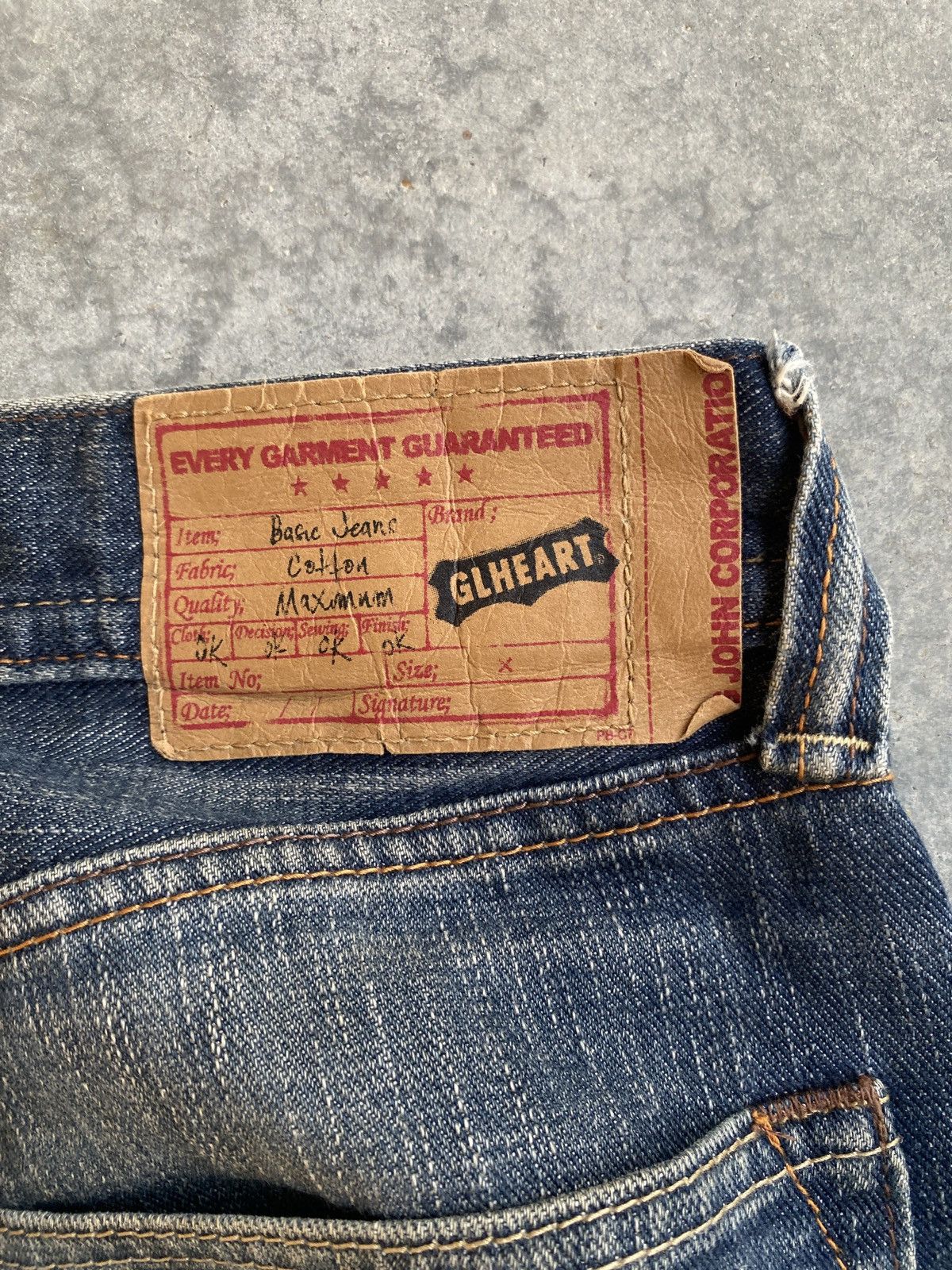 If Six Was Nine × PPFM × Vintage Vintage GL HEART denim pants (sku 4) Size US 34 / EU 50 - 4 Thumbnail