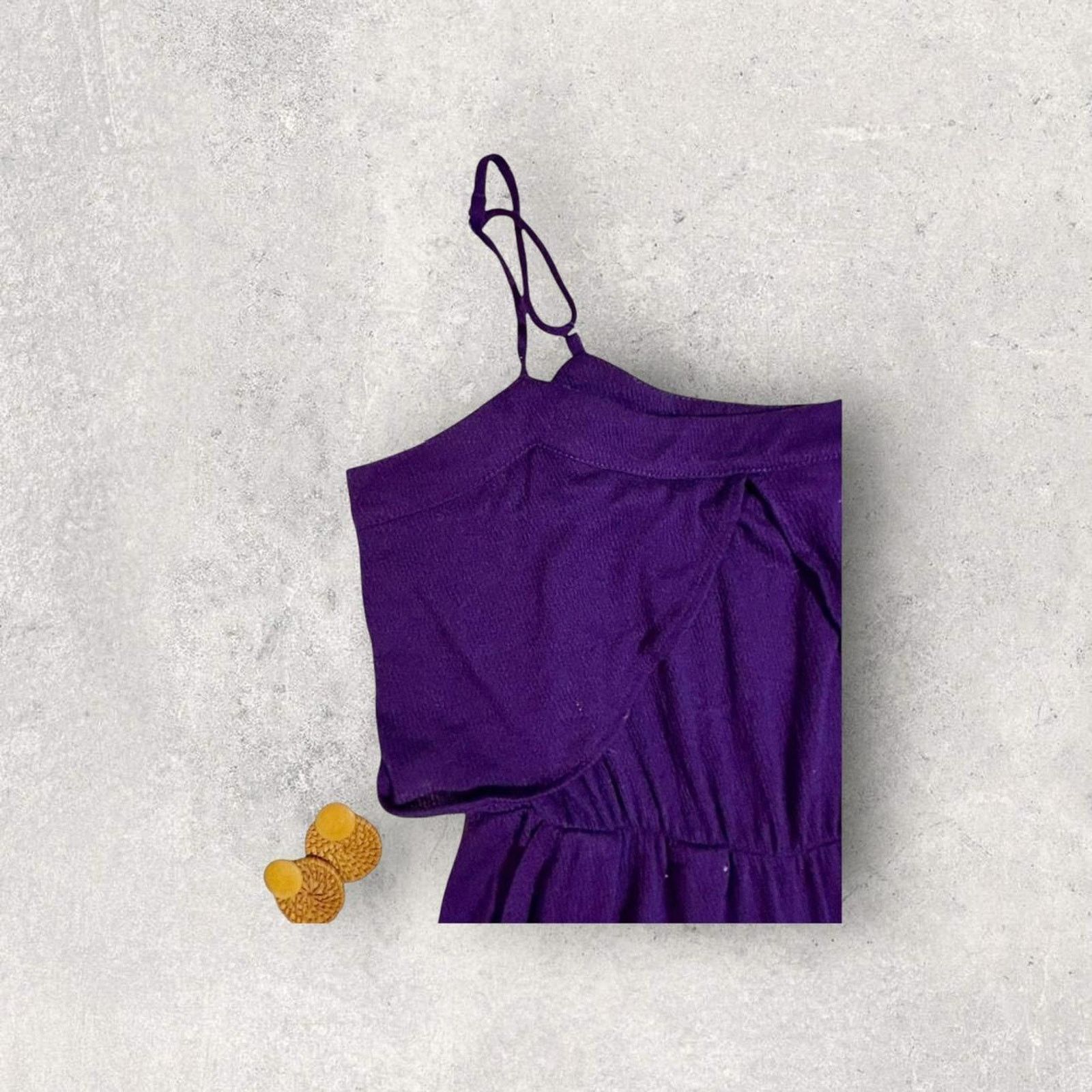 Anthropologie Anthropologie purple jumpsuit with adjustable straps Size 26" / US 2 / IT 38 - 3 Thumbnail