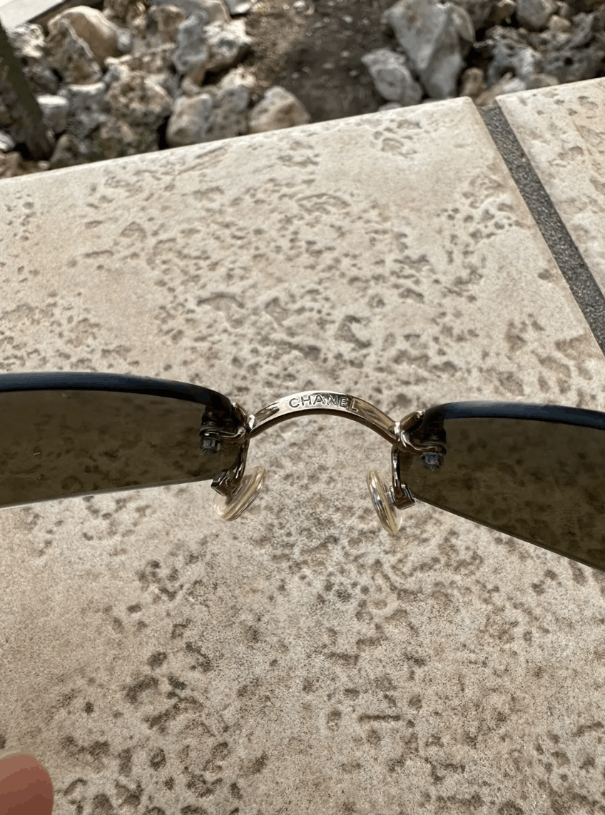 Chanel × Vintage CHANEL SUNGLASSES 4067 LOGO ICONIC 4017 Mask Vintage Size ONE SIZE - 5 Thumbnail