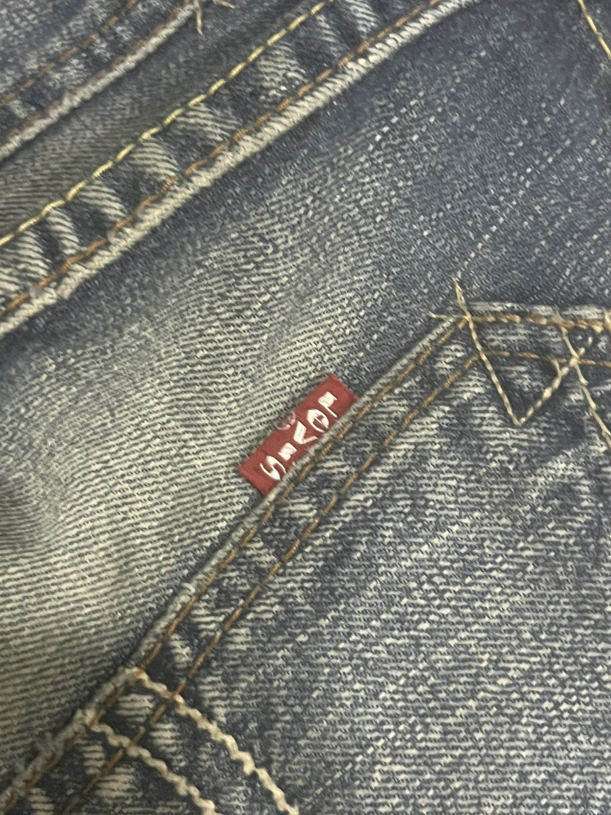 Levi's Levi’s 507 Japan Alluring Blue Washed Cargo Flare Jeans Size US 32 / EU 48 - 10 Thumbnail