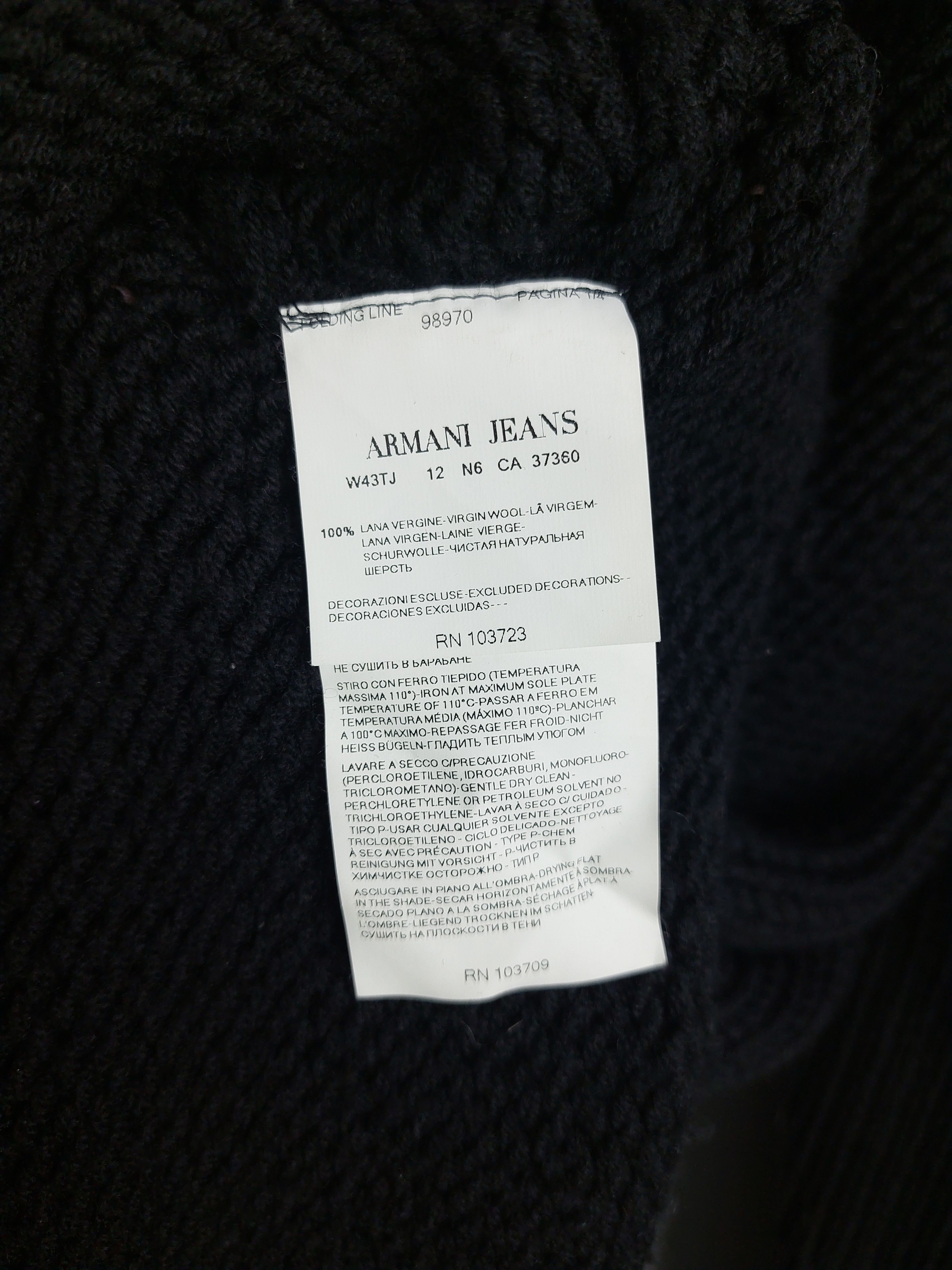Armani Armani Jeans Knit Wool Sweater Size US L / EU 52-54 / 3 - 5 Thumbnail