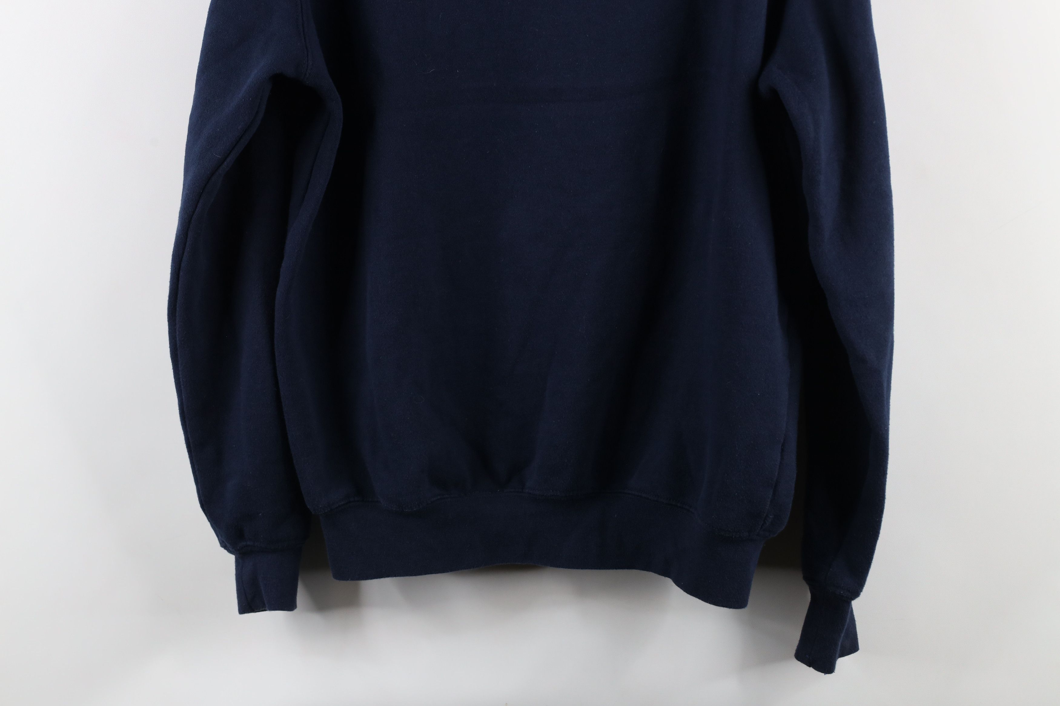 Vintage Vintage 90s Notre Dame University Hoodie Sweatshirt Blue Size US S / EU 44-46 / 1 - 11 Thumbnail