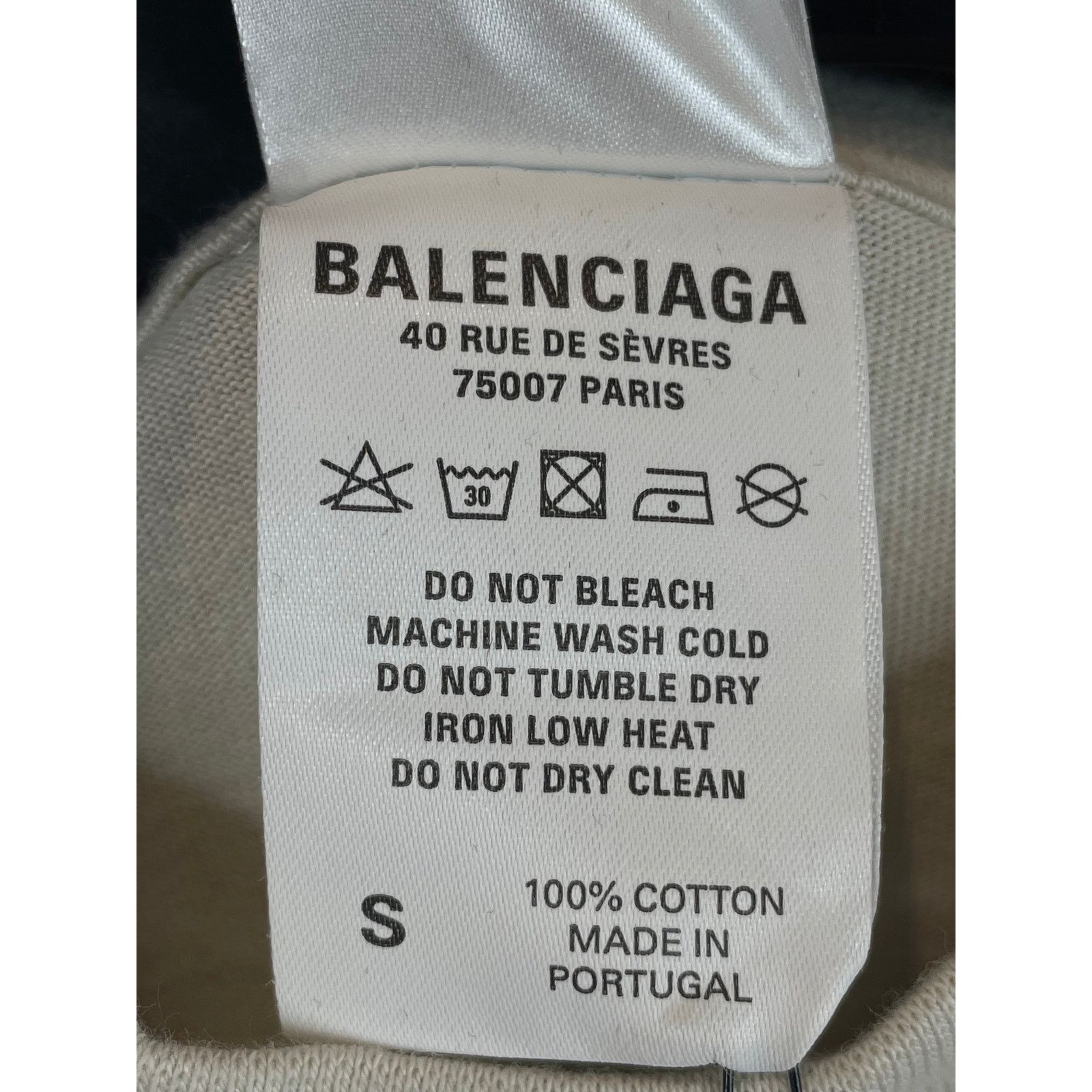 Balenciaga Balenciaga XXXL Tee Beige Black New With Tags Small Size US S / EU 44-46 / 1 - 6 Thumbnail