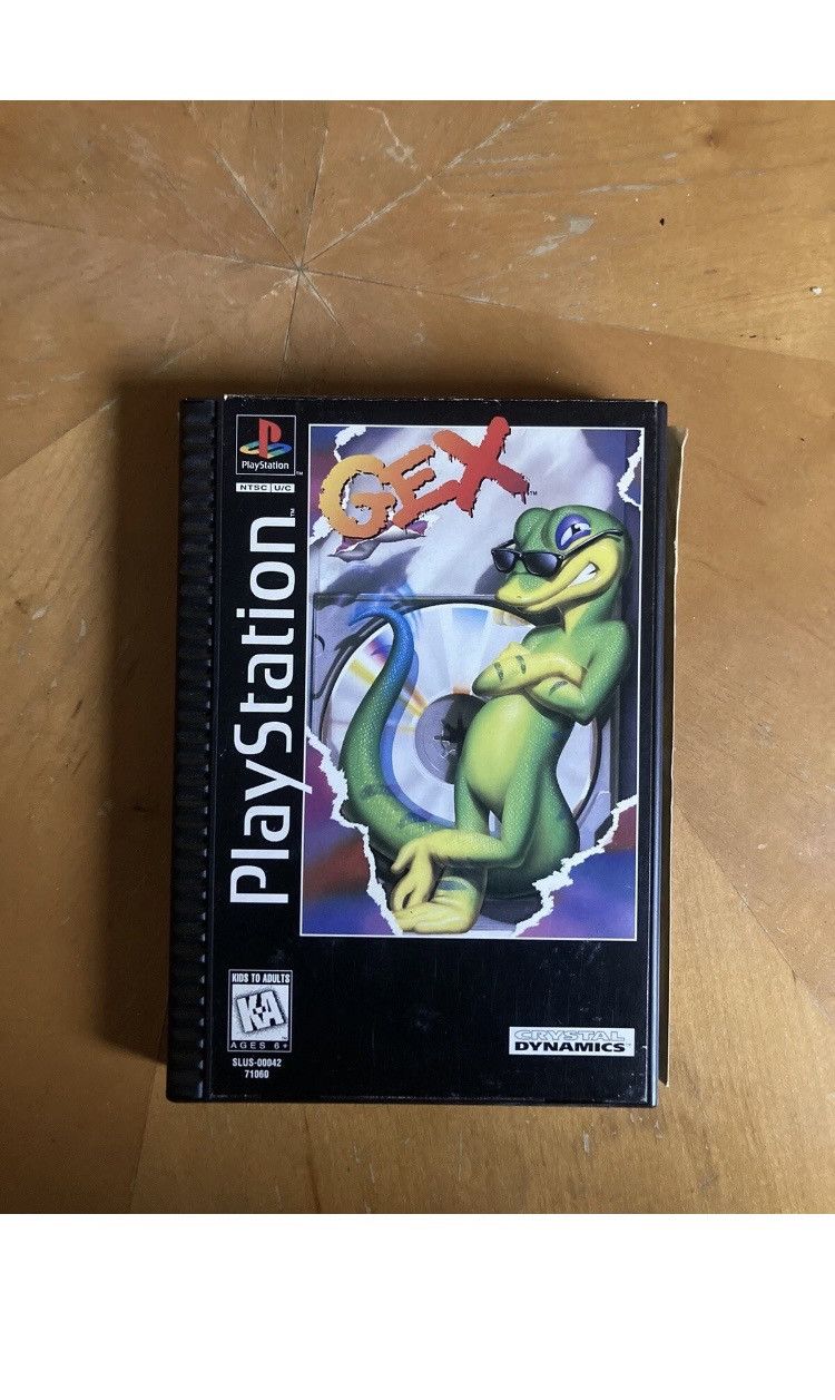 Other Vintage 1996 Gex PS1 Video Game Long Box Variant CIB Size ONE SIZE - 1 Thumbnail