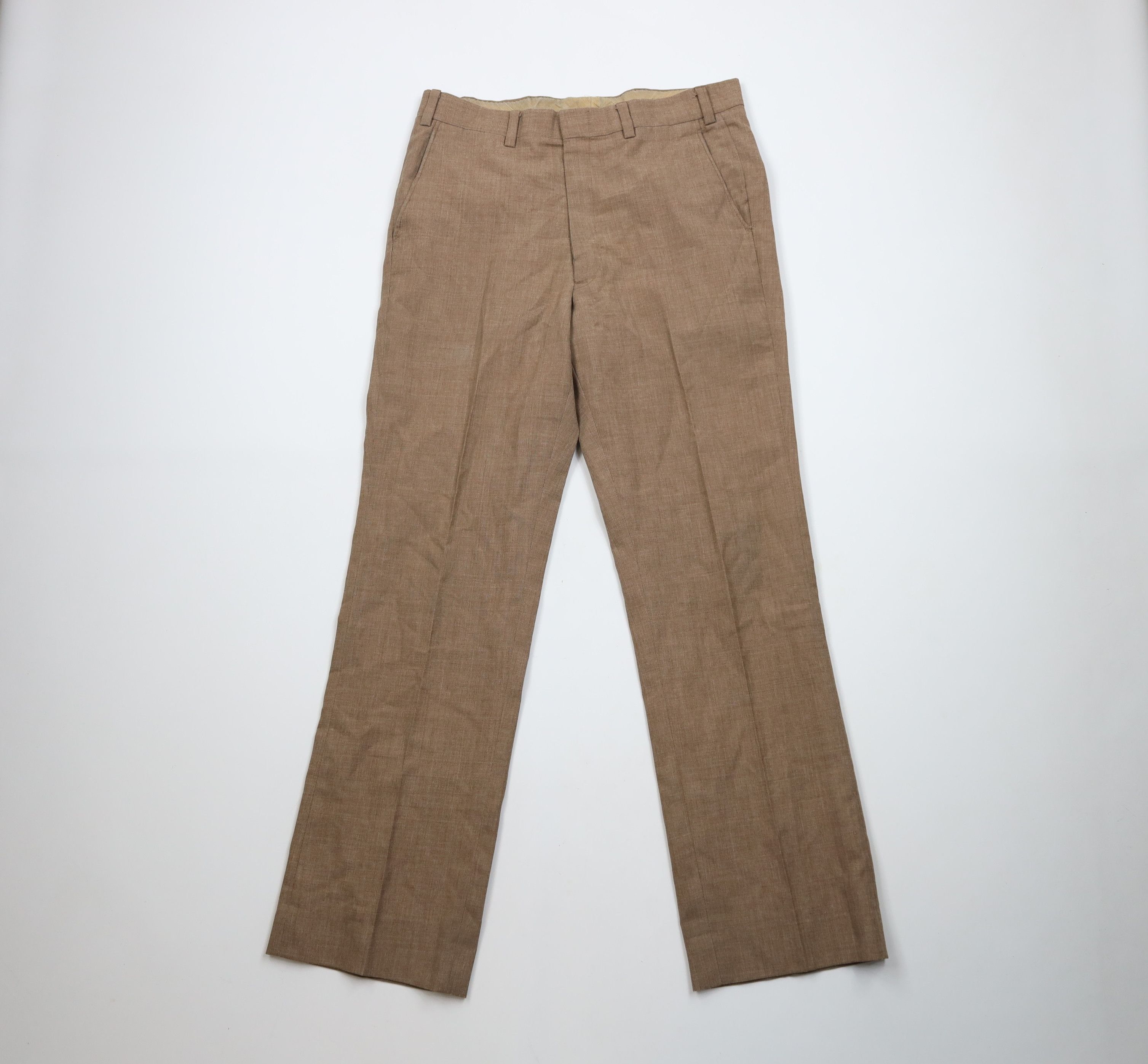 Vintage Vintage 60s 70s Streetwear Wool Blend Wide Leg Pants Size US 32 / EU 48 - 1 Thumbnail