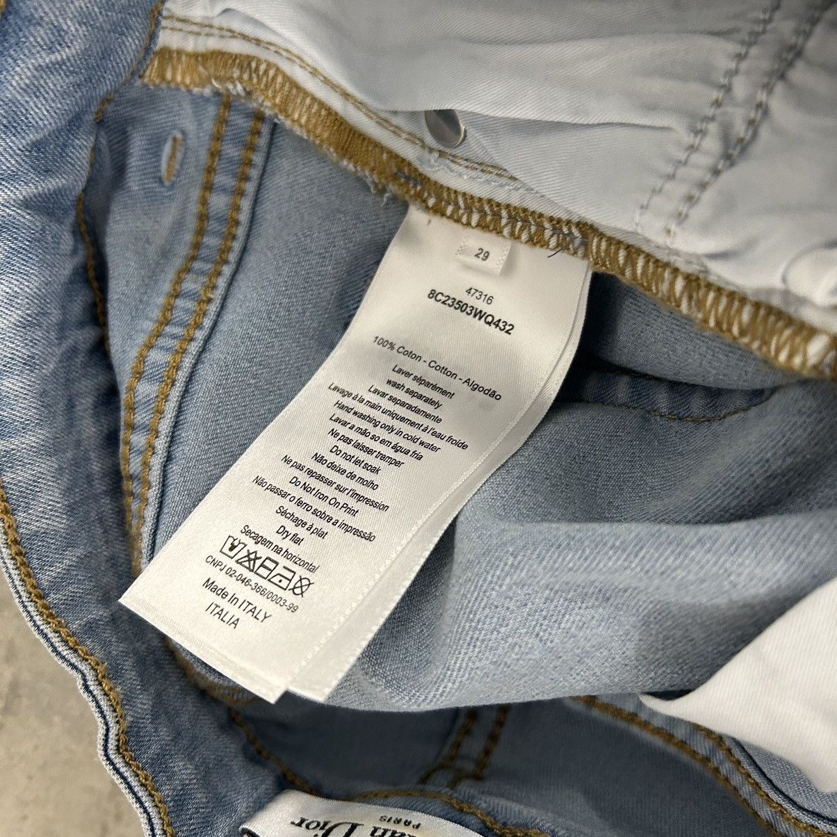 Dior Christian Dior Capri Cut-Off Bee Printed Jeans Size 29" - 3 Thumbnail