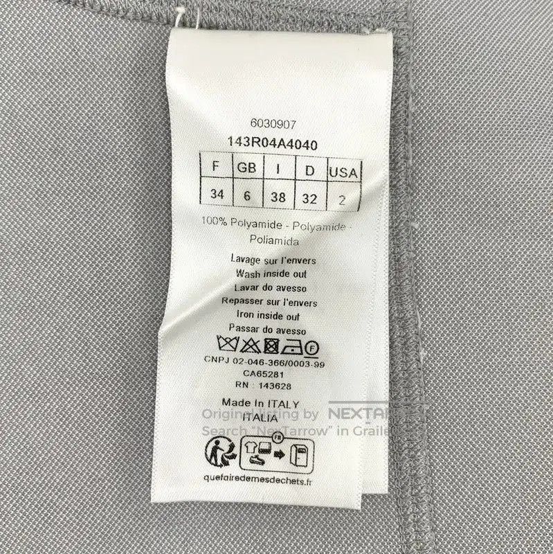 Dior Dior Grey Nylon Mini Dress . Size XXS / US 00 / IT 34 - 6 Thumbnail