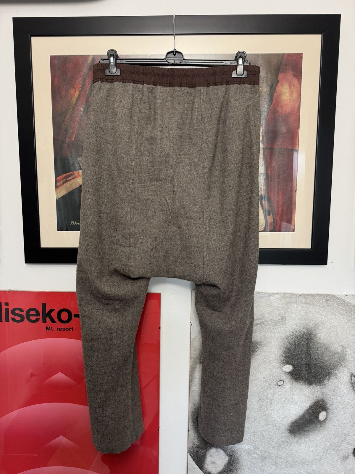 Rick Owens FW16 Rick Owens Wool Pants Mastodon DNA Dust Felt Drawstring Size US 32 / EU 48 - 3 Thumbnail