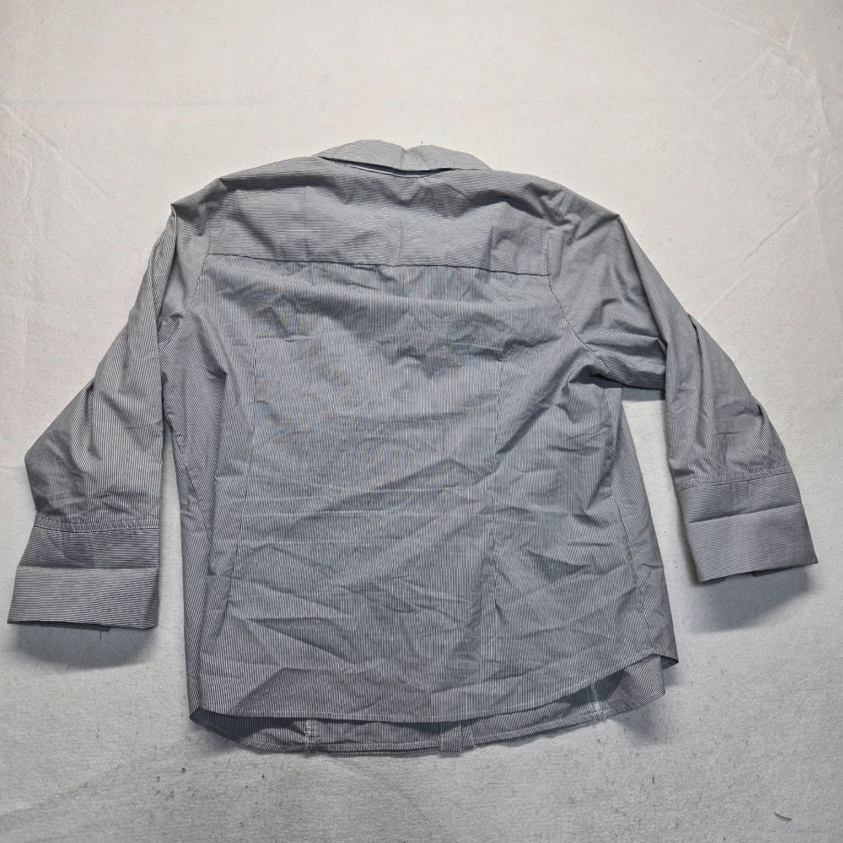Vintage Zac & Rachel Shirt Button-Up Dress Gray 3/4 Sleeve Cotton Adult Women's Size 2X Size XXL / US 16-18 / IT 52-54 - 8 Thumbnail