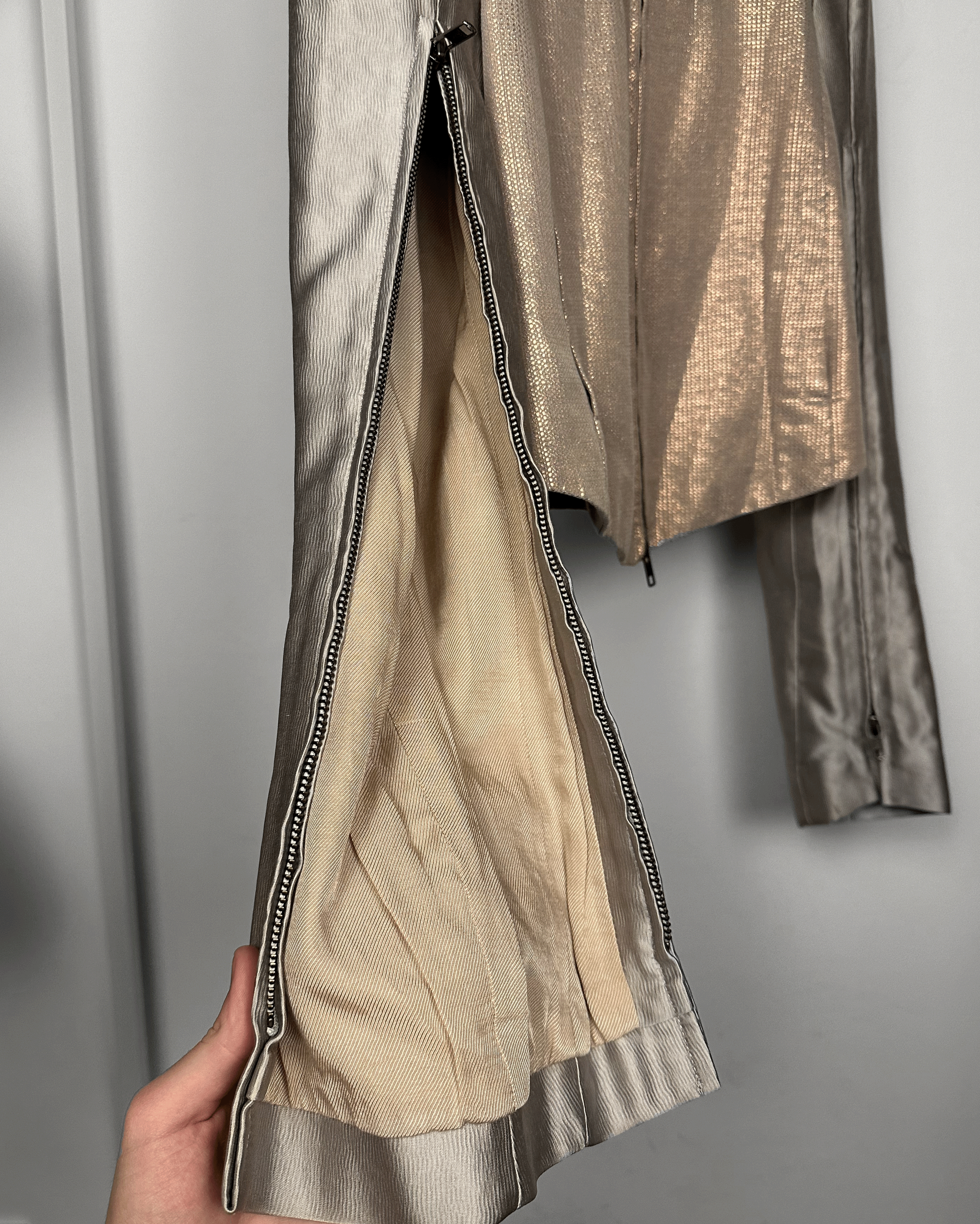 Ann Demeulemeester Ann Demeulemeester Iridescent Glitter Evening Jacket Size US S / EU 44-46 / 1 - 9 Thumbnail