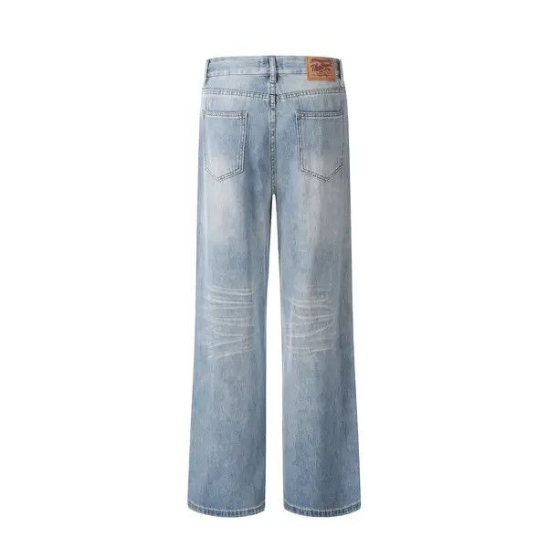 VIBE American retro blue straight wide-leg jeans Size US 32 / EU 48 - 8 Thumbnail