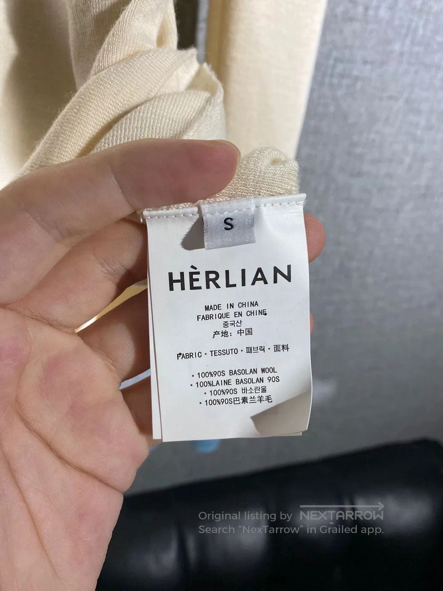 Herill herlian ladies thin knitted sweater. Size S / US 4 / IT 40 - 5 Thumbnail