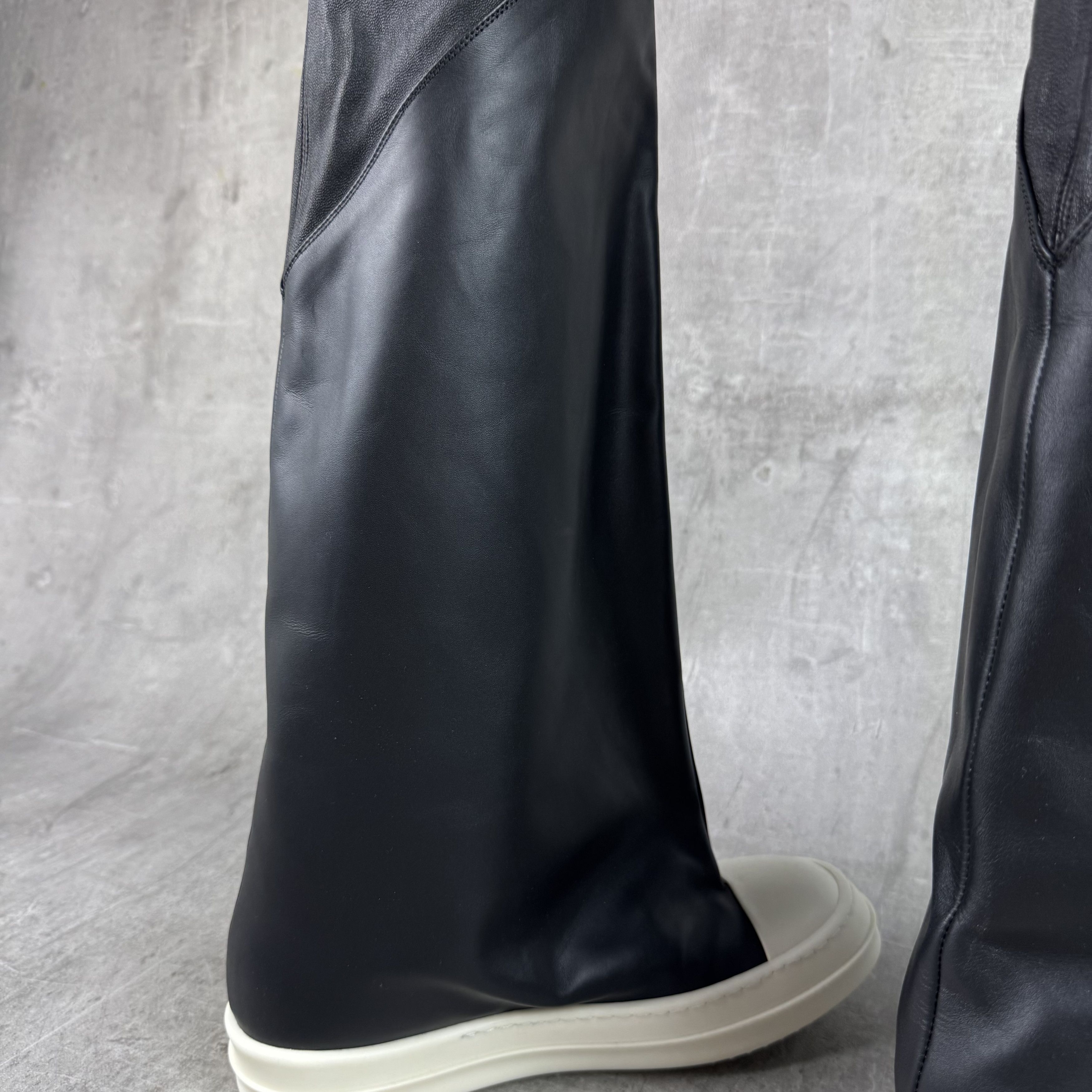 Rick Owens RICK OWENS Oblique Ramones Thigh High Flared Sneakers Boots Size US 8 / EU 41 - 9 Thumbnail