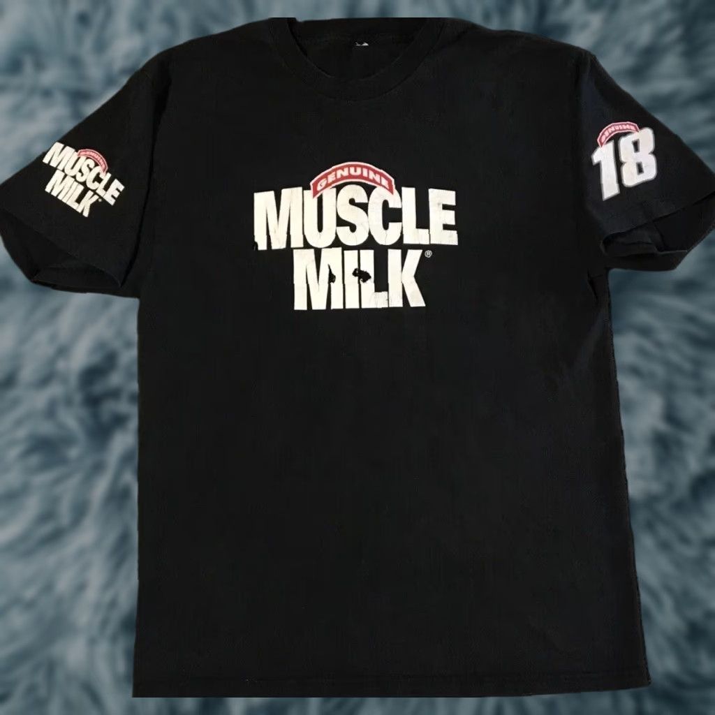Thrasher VINTAGE Thrashed Muscle Milk Faded Distress Promo Shirt L Black Mens T-Shirt Short Sleeve Gym Grunge 80s 90s Humor Size US L / EU 52-54 / 3 - 1 Thumbnail