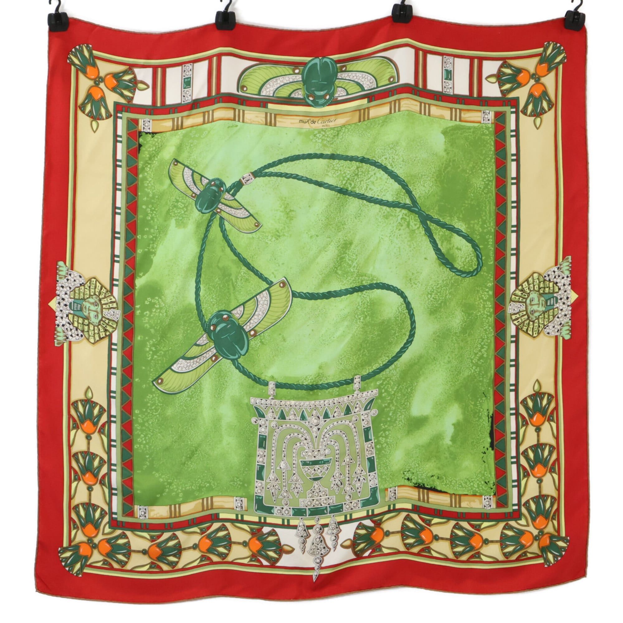 Cartier Cartier Scarab Sphinx Silk Scarf, Multicolor, Women's Size ONE SIZE - 1 Thumbnail