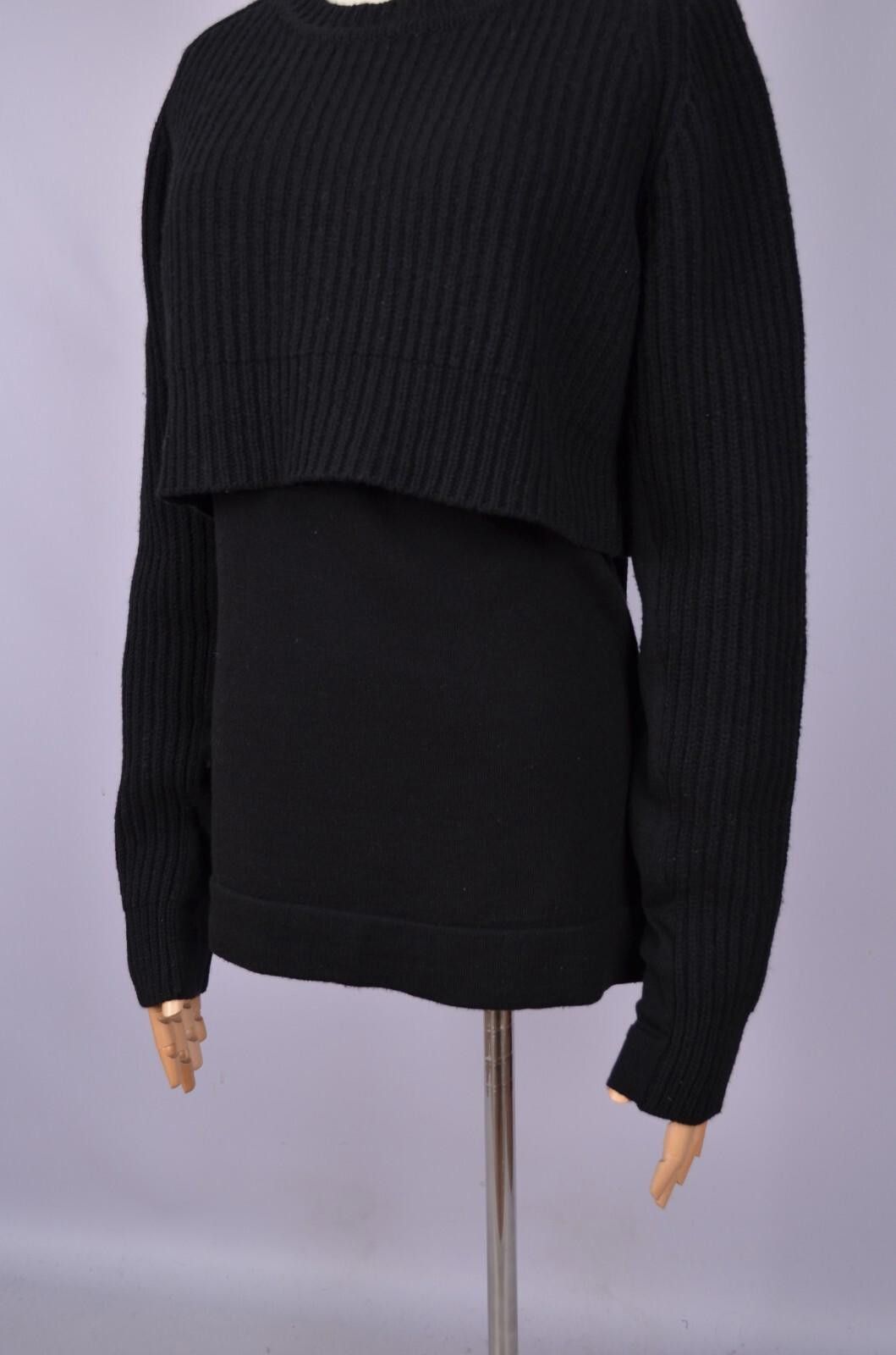 Acne Studios Acne Studios Womens Black Hurst Layered Wool Sweater Size XS Size XS / US 0-2 / IT 36-38 - 5 Thumbnail