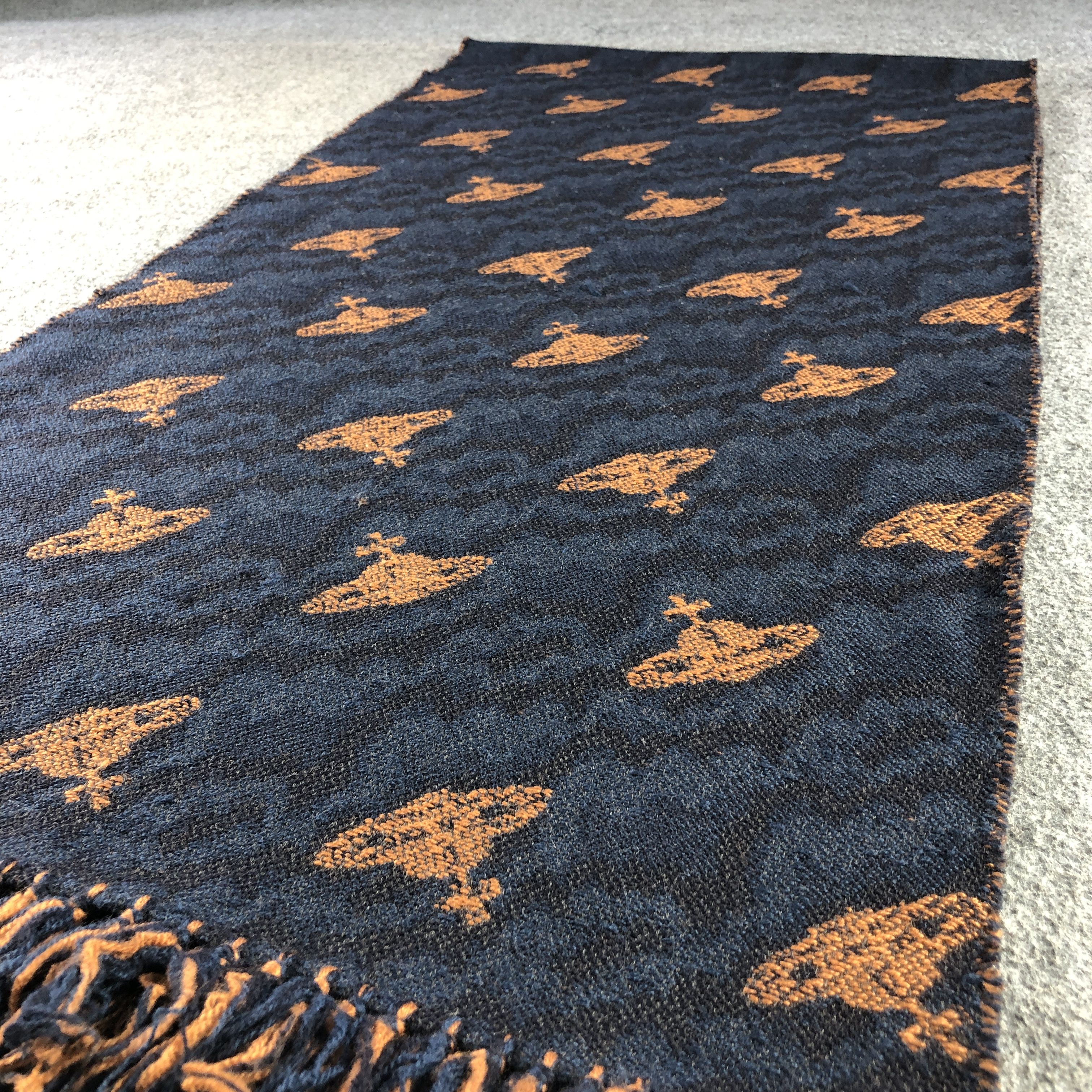 Vivienne Westwood Vivienne Westwood Orbs Wool Scarf Muffler V2920 Size ONE SIZE - 3 Thumbnail