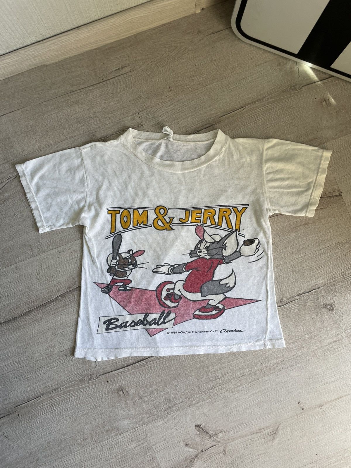Vintage Vintage Rare 1989 Tom&Jerry Baseball Baby T-shirt Cartoon Size XS / US 0-2 / IT 36-38 - 2 Thumbnail