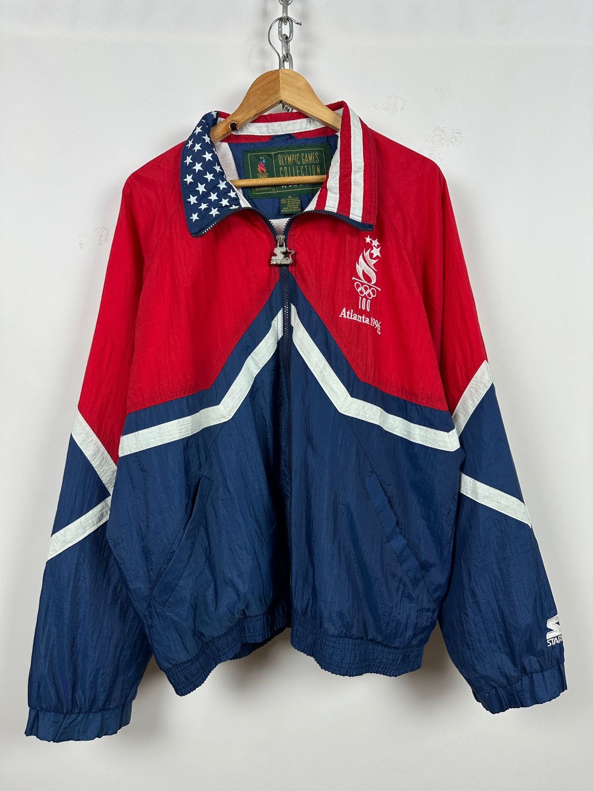 Starter 1996 Vintage Starter Atlanta Olympic Games Jacket Size US XL / EU 56 / 4 - 1 Thumbnail