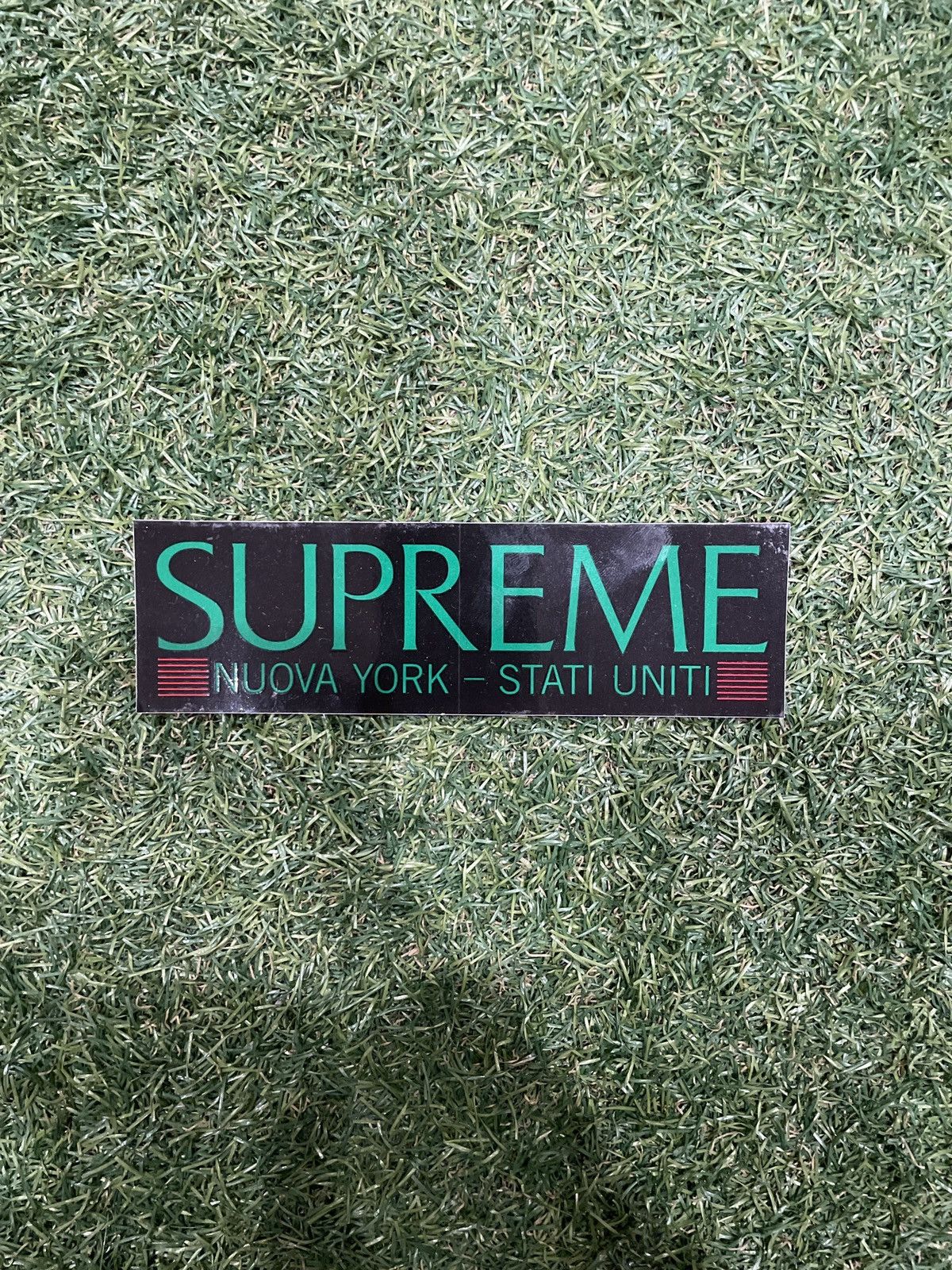 Supreme Supreme Nuova York Sticker Black Green Size ONE SIZE - 1 Preview