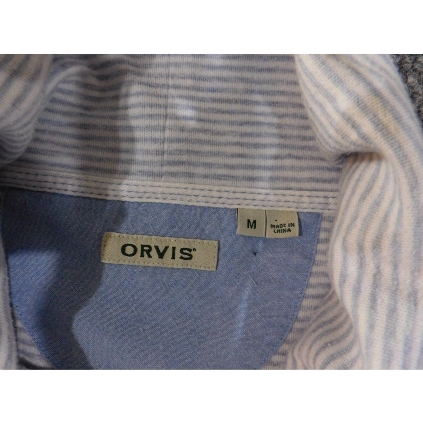 Orvis Orvis Sweater Women M Blue Pullover Raglan Sleeve Turtleneck Knit Stitch Stretch Casual Outdoor pullover Cotton Polyester Pullover Size M / US 6-8 / IT 42-44 - 7 Thumbnail