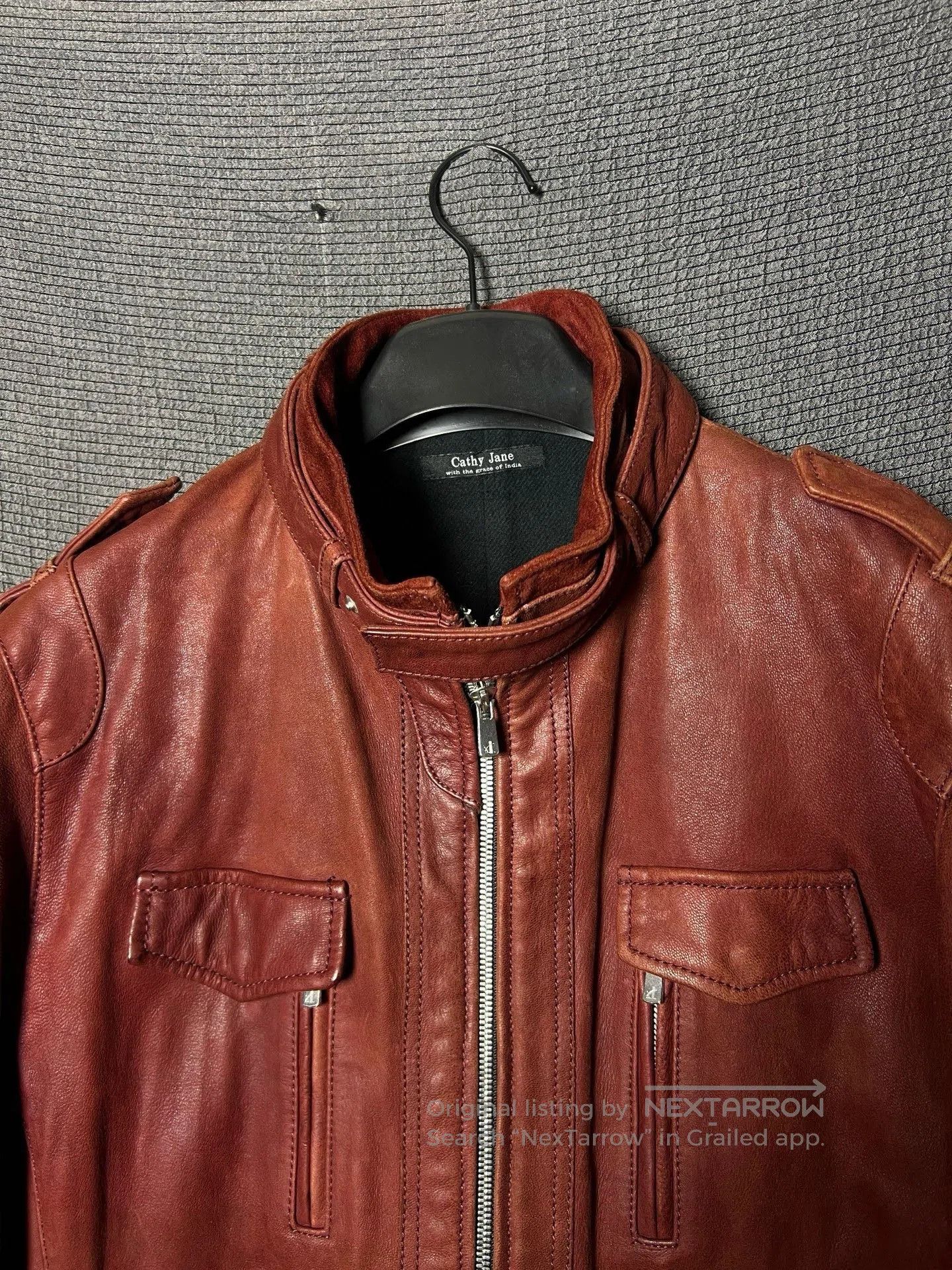 Other CATHY JANE Leather Jacket. Size US L / EU 52-54 / 3 - 4 Thumbnail