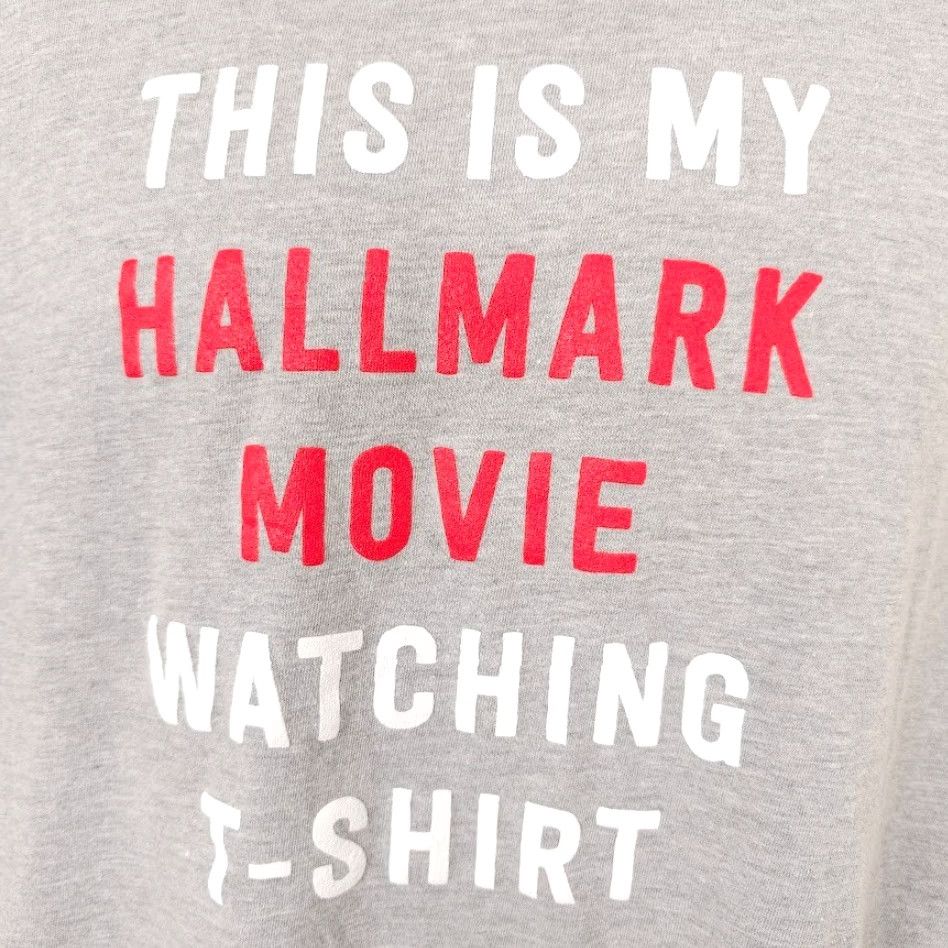 Vintage Hallmark Movie T Shirt Mens Size XL Gray Movie Watching Tee Size US XL / EU 56 / 4 - 3 Thumbnail