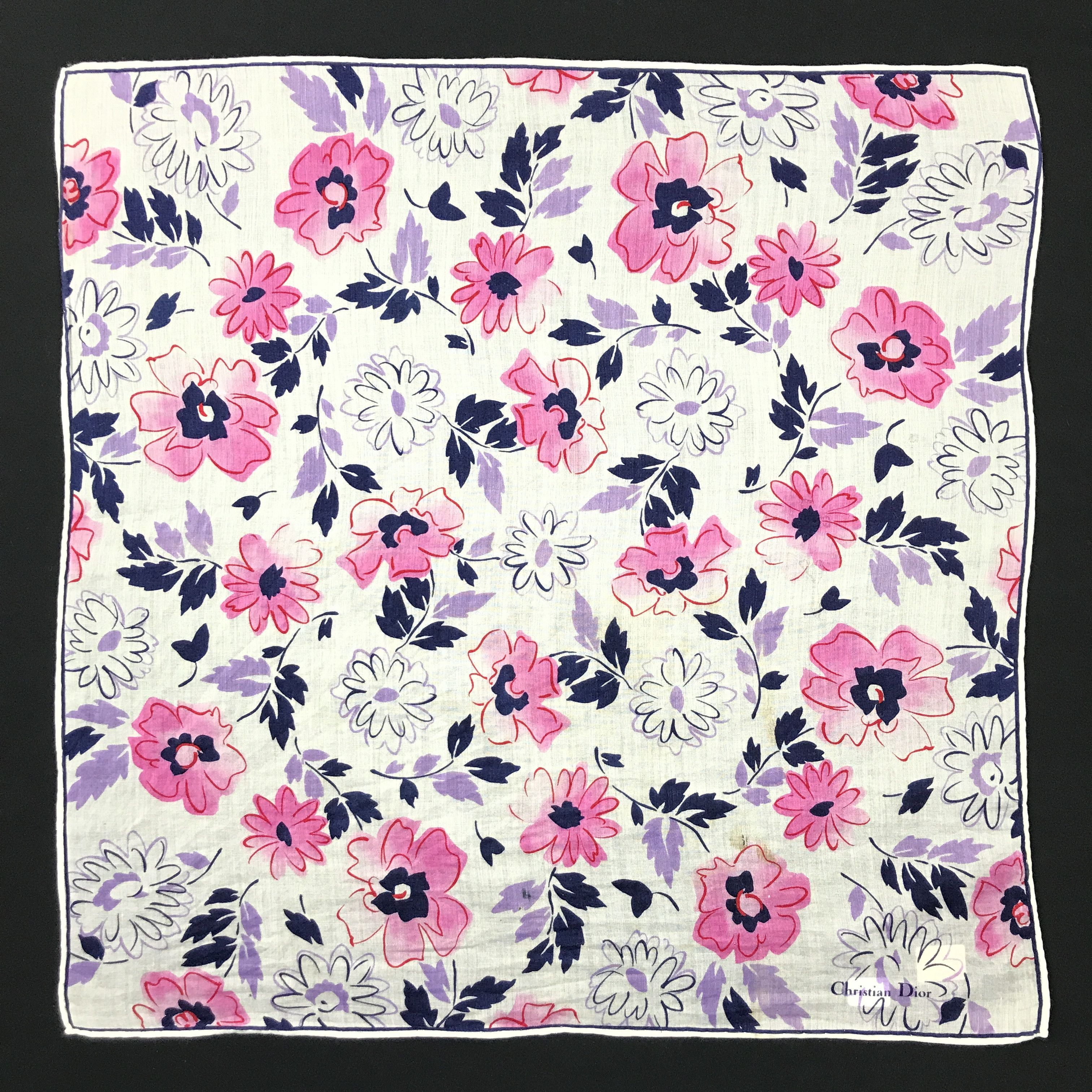 Christian Dior Monsieur × Vintage Vintage Christian Dior Bandana Neckerchief Handkerchief Size ONE SIZE - 1 Thumbnail
