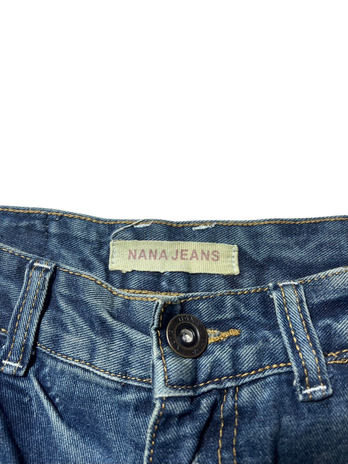 Japanese Brand Nana Skull Jeans Distressed Hotpants Size 30" / US 8 / IT 44 - 3 Thumbnail