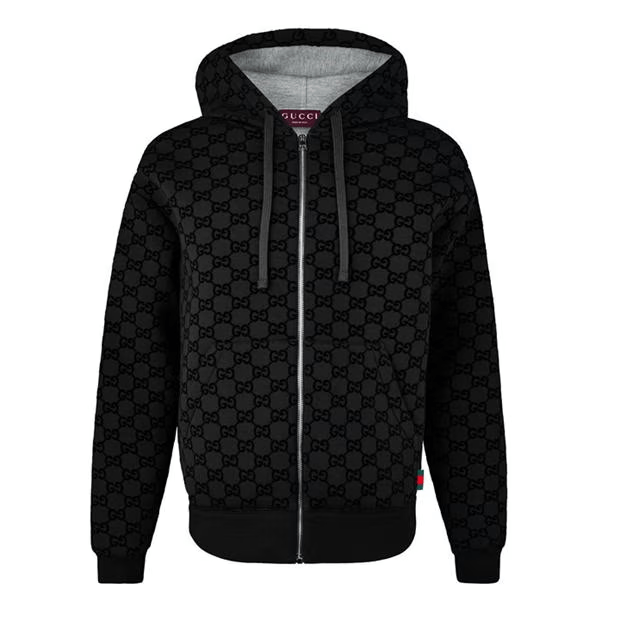 Gucci Gg Monogram Zip Hoodie Size US L / EU 52-54 / 3 - 1 Thumbnail